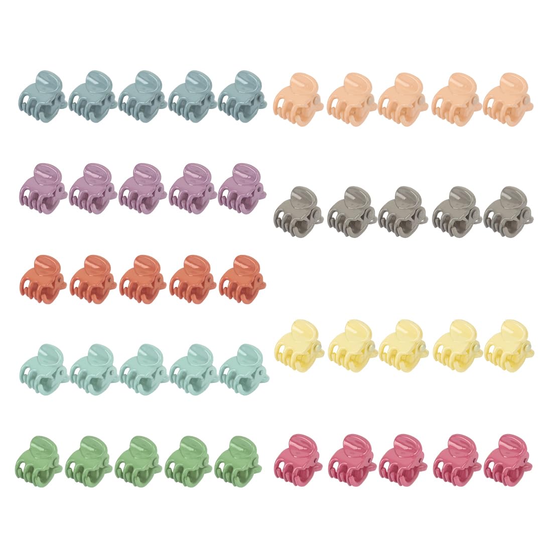 45 Piezas 1,5 cm Clips de Garra de Pelo, Pinzas Pelo Pequeñas, Pinzas Pelo de Plástico, Mini Pinzas Pelo, Mini Clips de Garra Pelo, Pinzas Pelo Pequeñas Antideslizantes, Para Niñas y Mujers