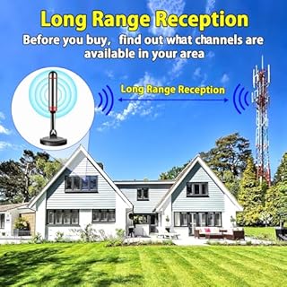 Digital TV Antenna for Smart TV Indoor，2026 HD Antenna with Strong Magnetic Base, 360°&Long Range Reception HDTV Antennas for Local Channels, Easy Installation Antennas for TVs Without Cable (5.5 in)