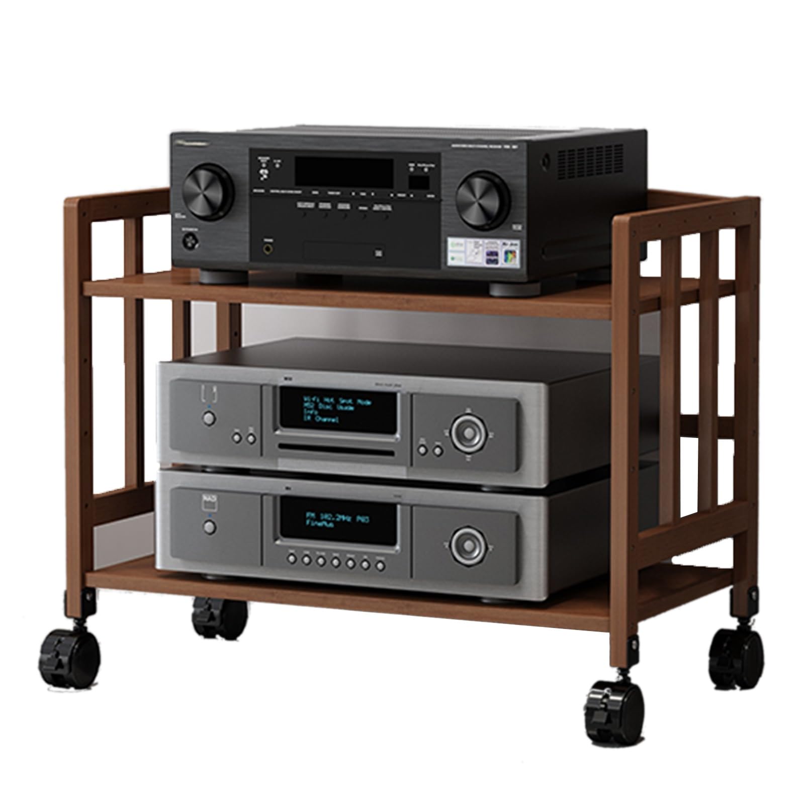 Estante de audio con disipación de calor abierta para equipos Hi-Fi