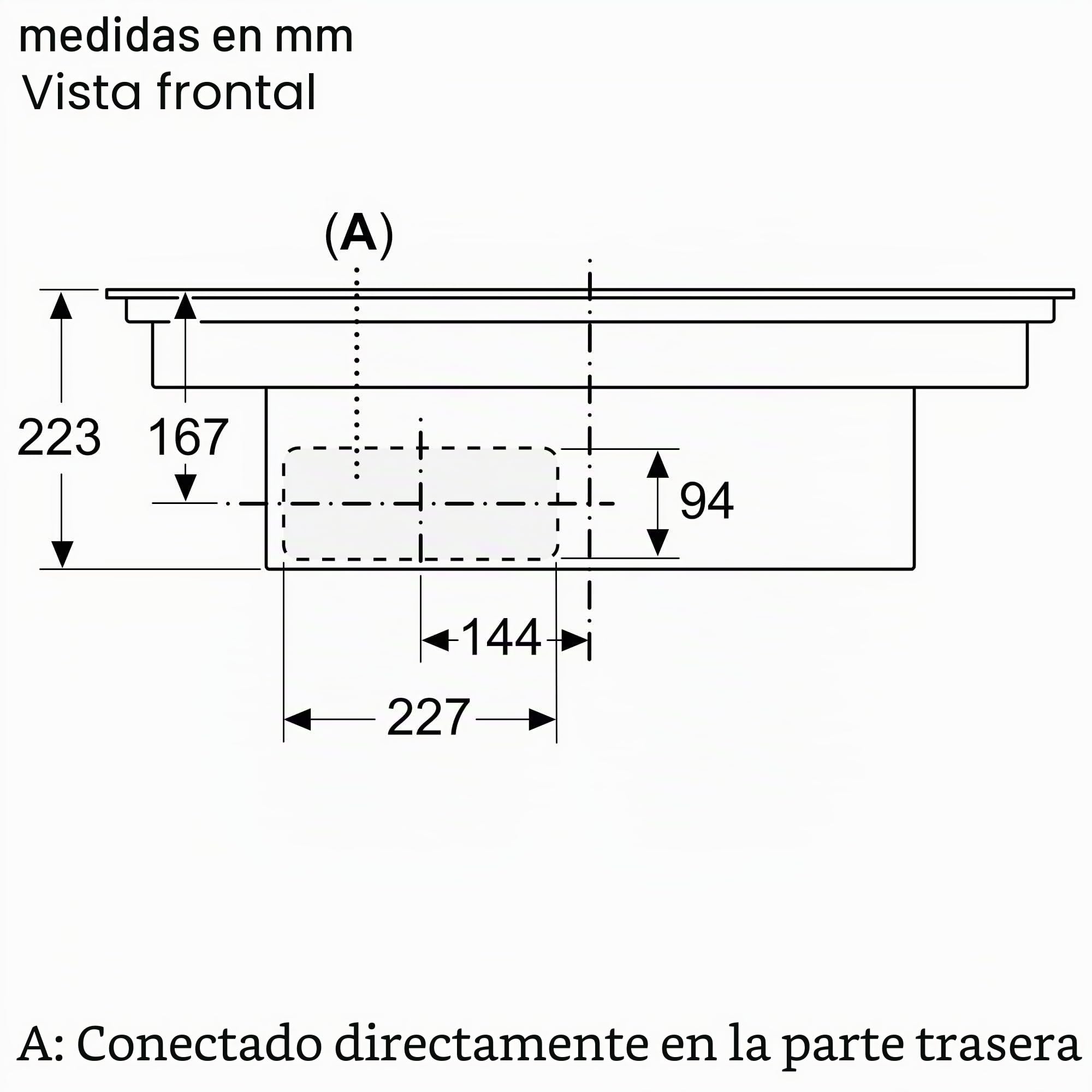 NEFF V58NBS1L0 N 50 - Placa de inducción con extractor integrado de 80 cm, extremadamente silencioso, sin marco, control táctil, inducción Combi, filtro de grasa fácil de limpiar, nivel de potencia