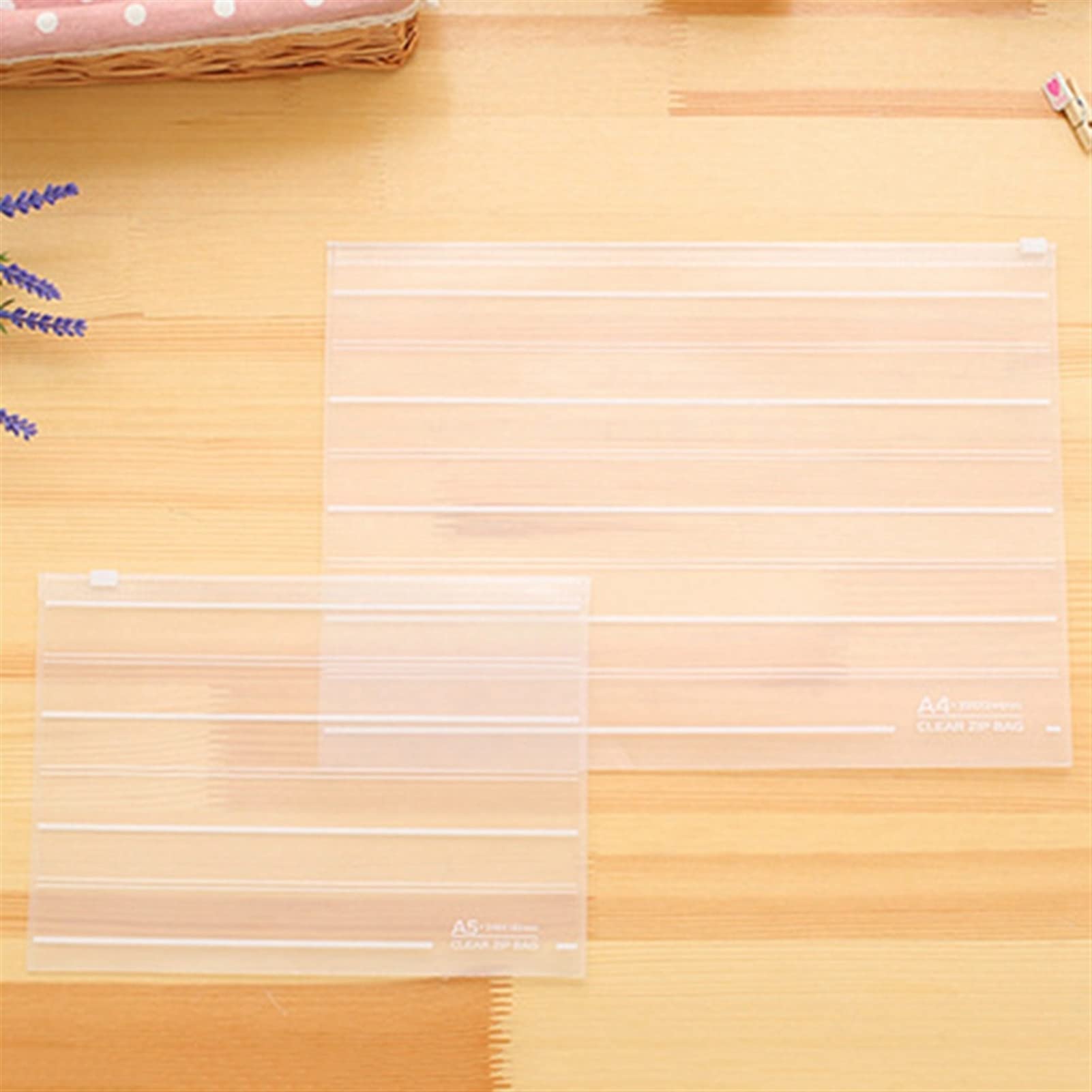 Portapapeles 10 PCS Bolsa de Almacenamiento Suministro de Oficina de la Escuela Suministro Transparente Lámina Suelta Cuaderno Zumpa Autocelera Bolsa de Soporte de Archivo Tableros con