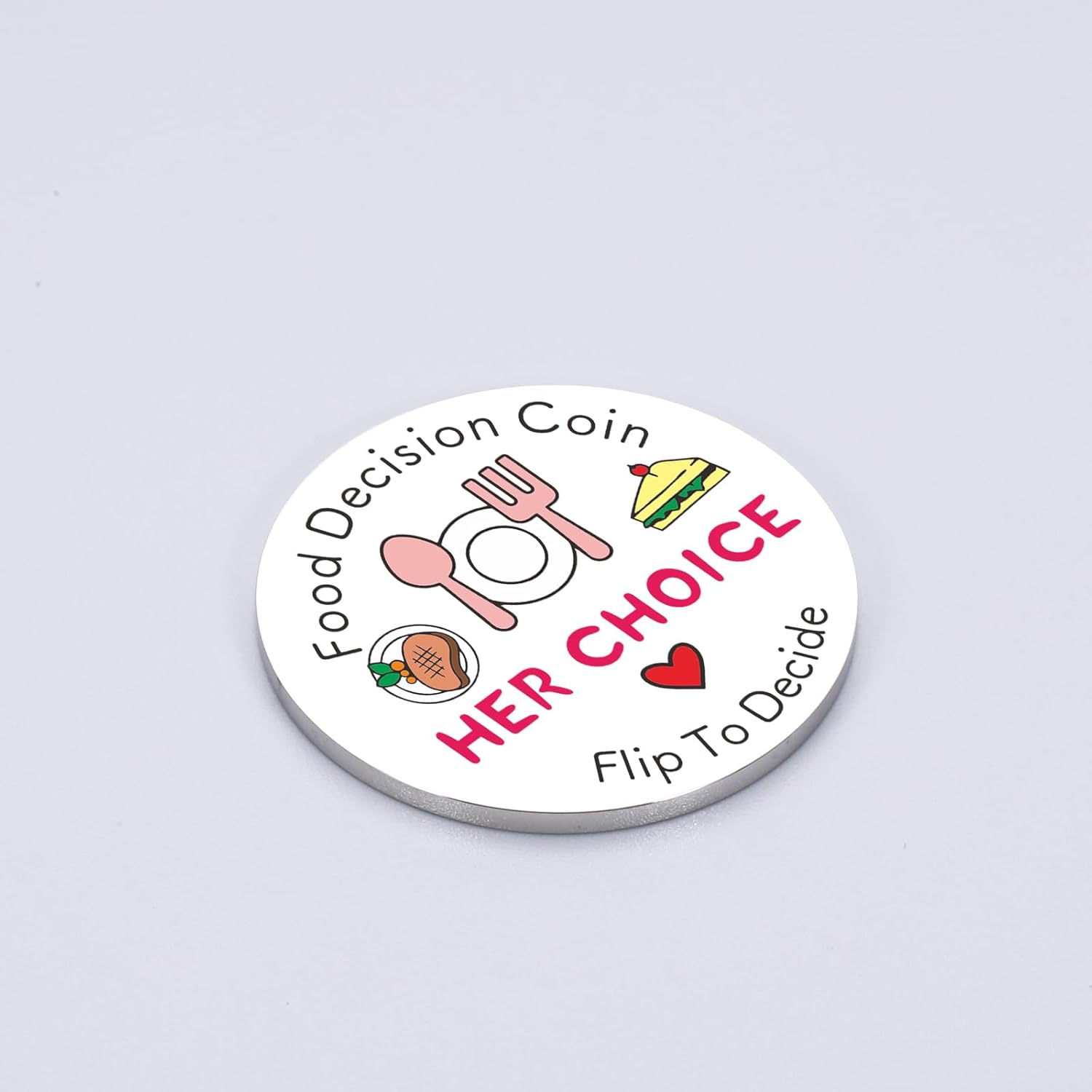 Easter Favors for Men Adults Food Decision Coin Coolest Guy Gifts for Boyfriend Date Night Games for Adults Men Women Valentine's Day Gifts for Him Date Night Ideas for Husband Pocket Hug Token