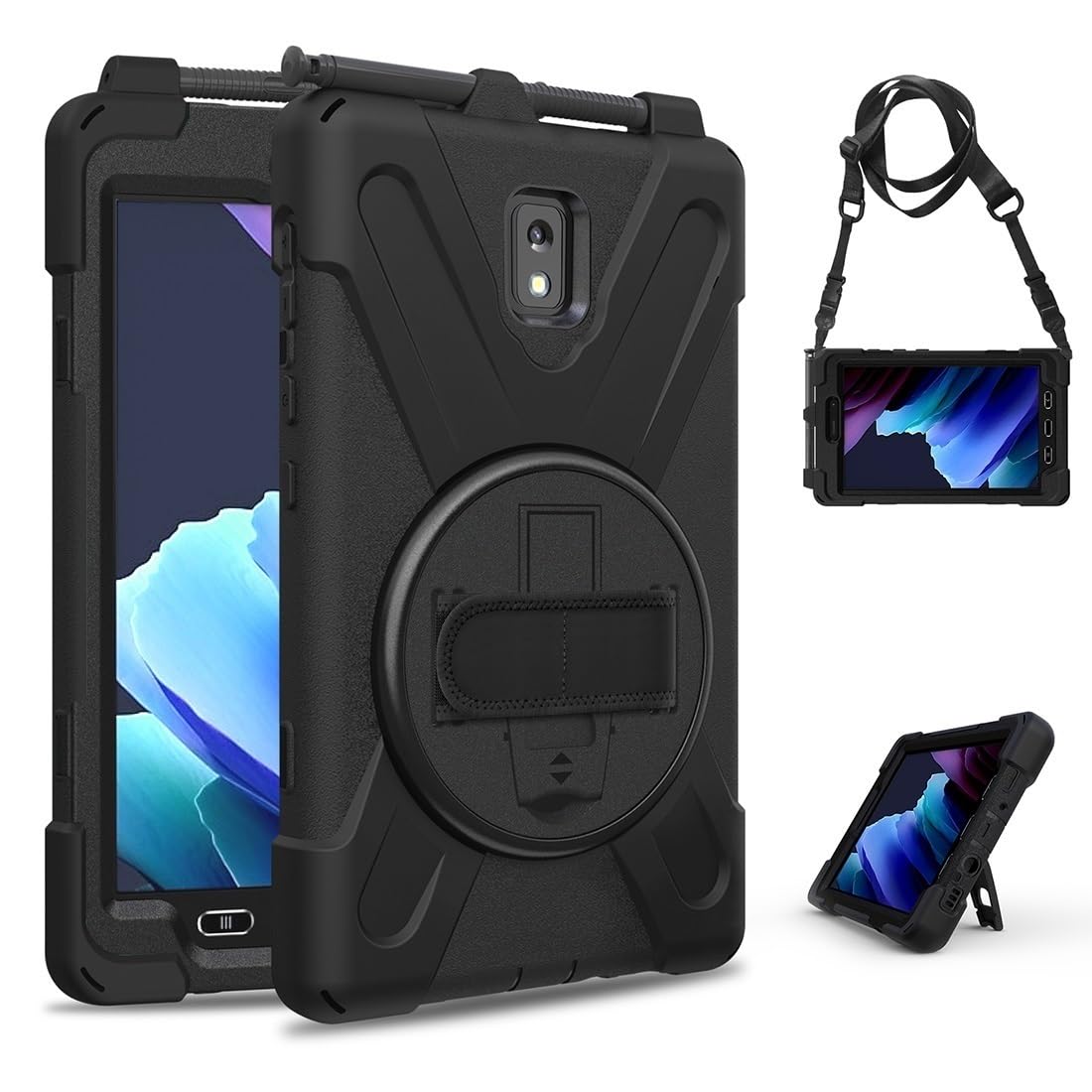Funda protectora Samsung Tab Active 3 a prueba de caídas con asa para evitar roturas 8