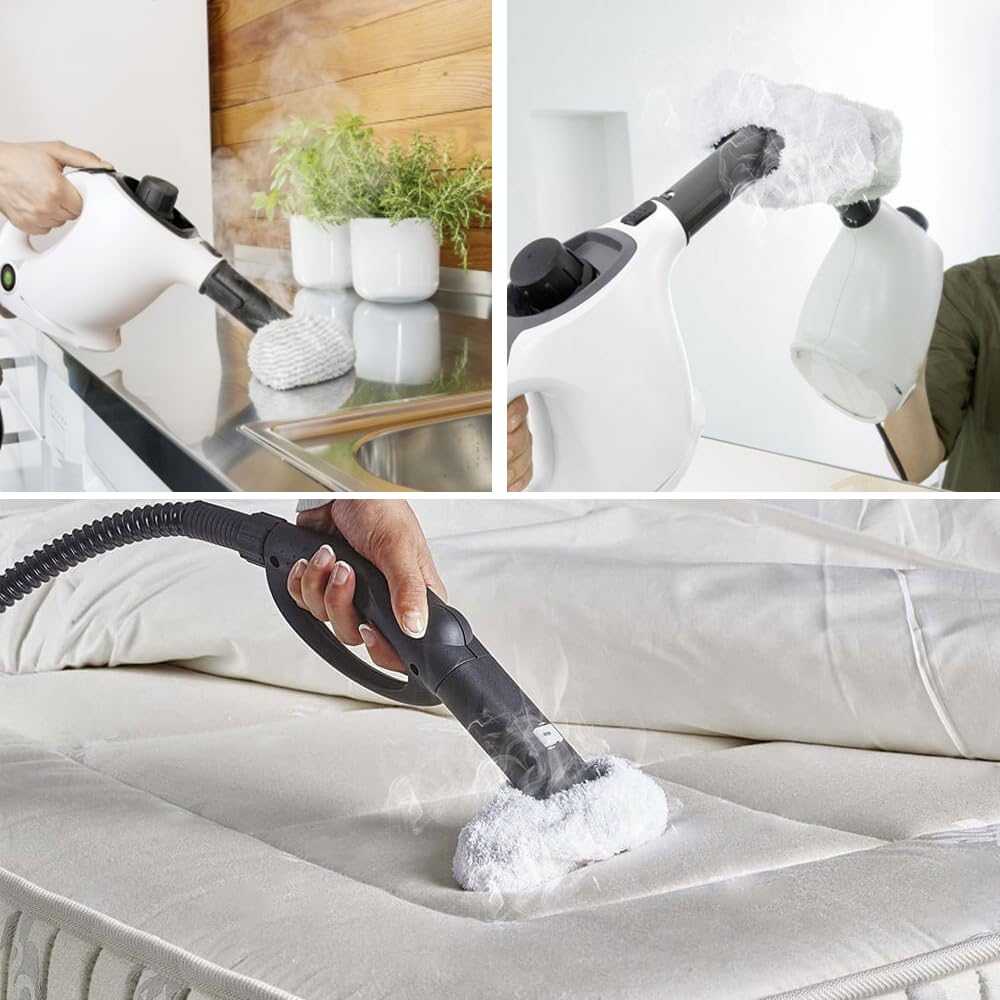 Zestaw 4 ściereczek z mikrofibry do myjki parowej Kärcher Easyfix SC1, SC2, SC3, SC4, SC5, akcesoria do czyszczenia parą, nadają się do prania ręcznego