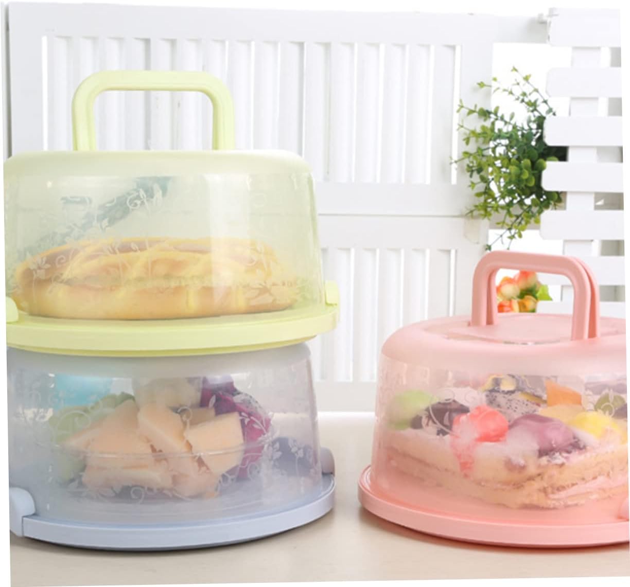 COLLBATH Cake Keeper Cover Cake Carriers for Transport Food Storage Box Lids Crisper for Kitchen
