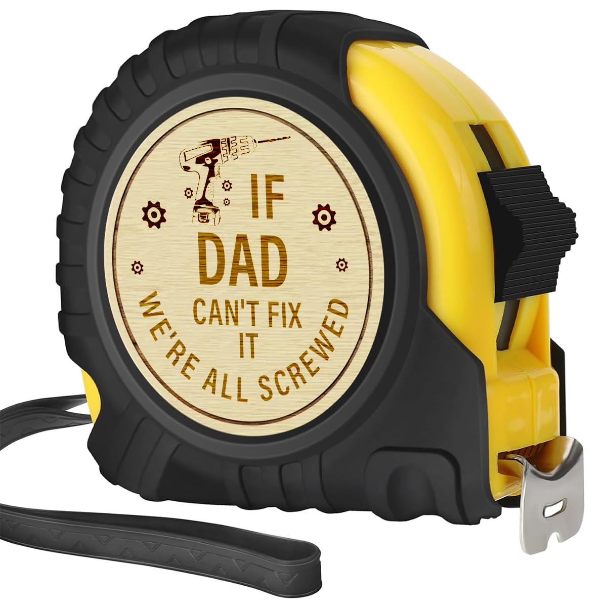 Dad Gifts Father's Day Gifts for Dad Papa Grandpa from Daughter Son Wife Christmas Birthday Tool Wood Worker Carpenter Gift for Papa Tape Measure 25