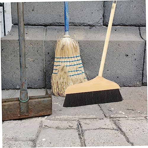 ULTECHNOVO Holzbesen mit Weichen Rosshaarborsten Robuster Bodenbesen für und Außenbereich Langlebiger Haushaltsbesen Antistatisch und Bodenschonend für Badezimmer und – Bild 7
