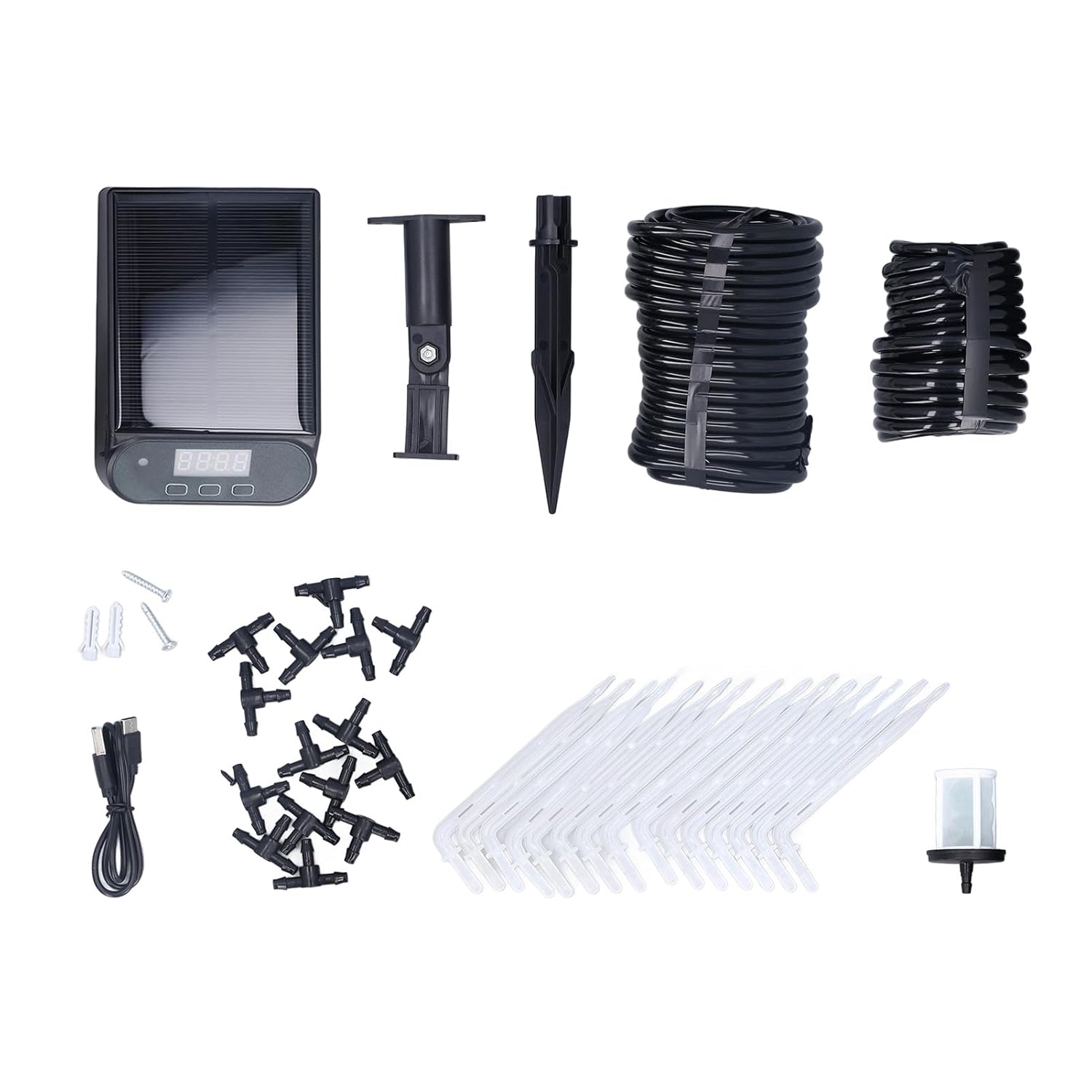 Solar Drip Irrigation System Solar Irrigation System, Outdoor Solar Irrigation System IP67 Solar Auto Watering Automatic Plant Device for Potted Plants