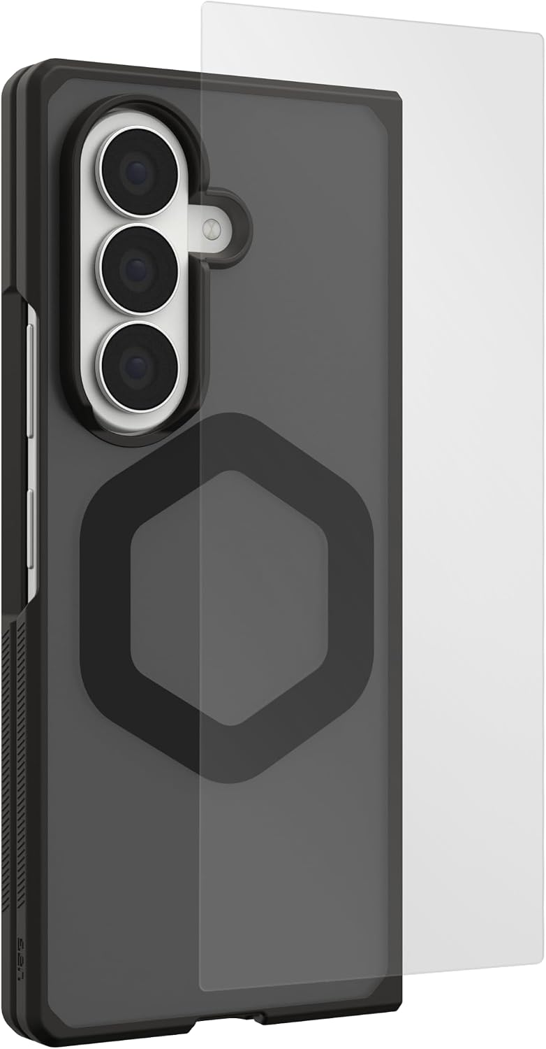 URBAN ARMOR GEAR UAG Deisgned for Galaxy Z Fold8 Ultra Mouve Case Bundle with Glass Screen Protector, Ash