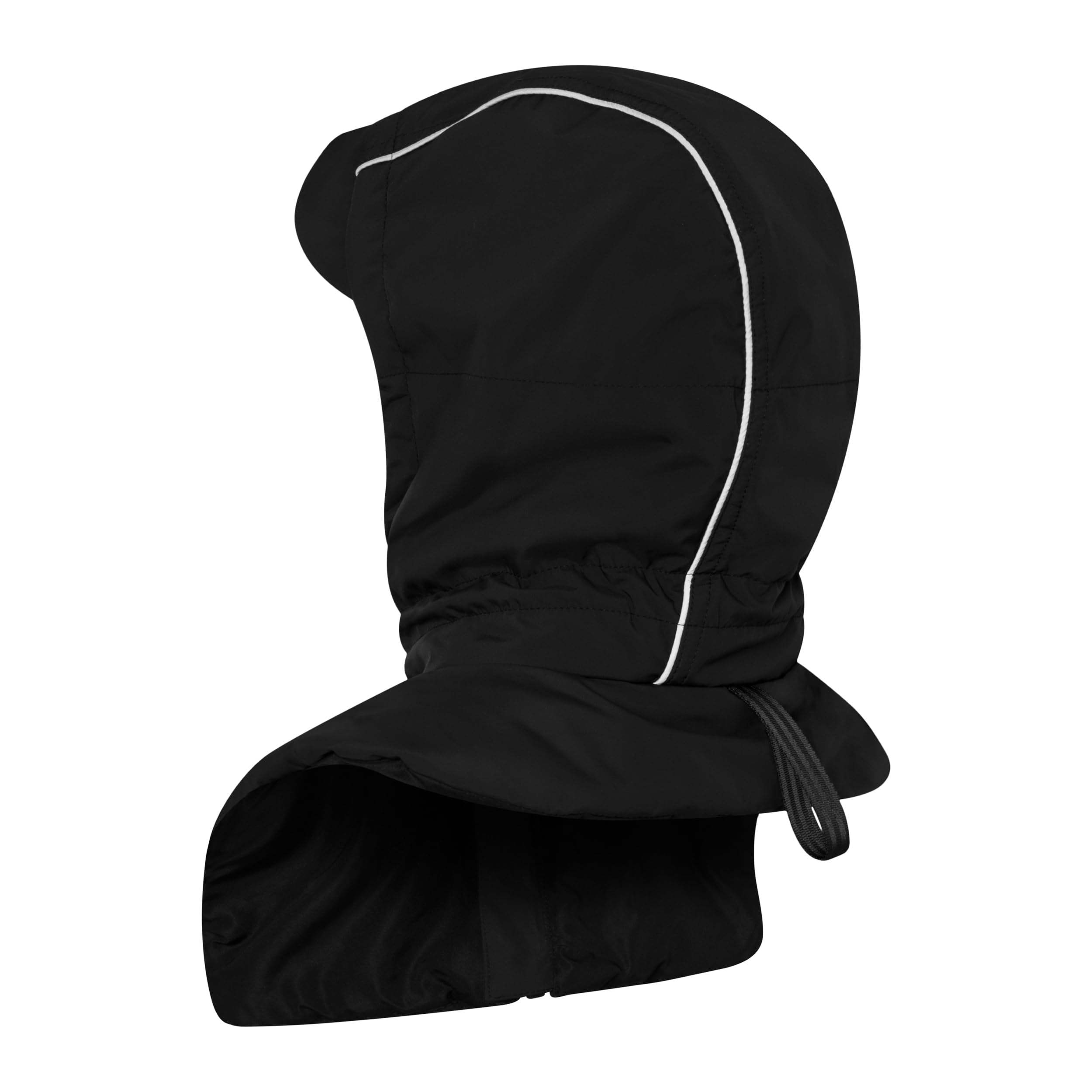 OAK25 Cappello Impermeabile Singolo per Donne e Uomini - Commute Hood - Sciarpa con Cappuccio e Zip - Cappello Antipioggia & Riflettente - Berretto Foderato per l'Autunno e l'inverno