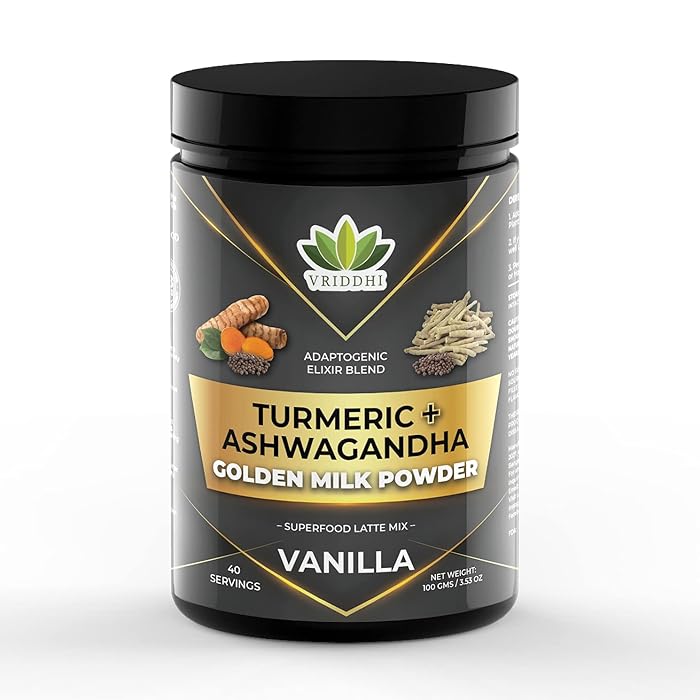 Buy Vriddhi Turmeric Golden Latte Powder, with Ashwagandha, Powerful