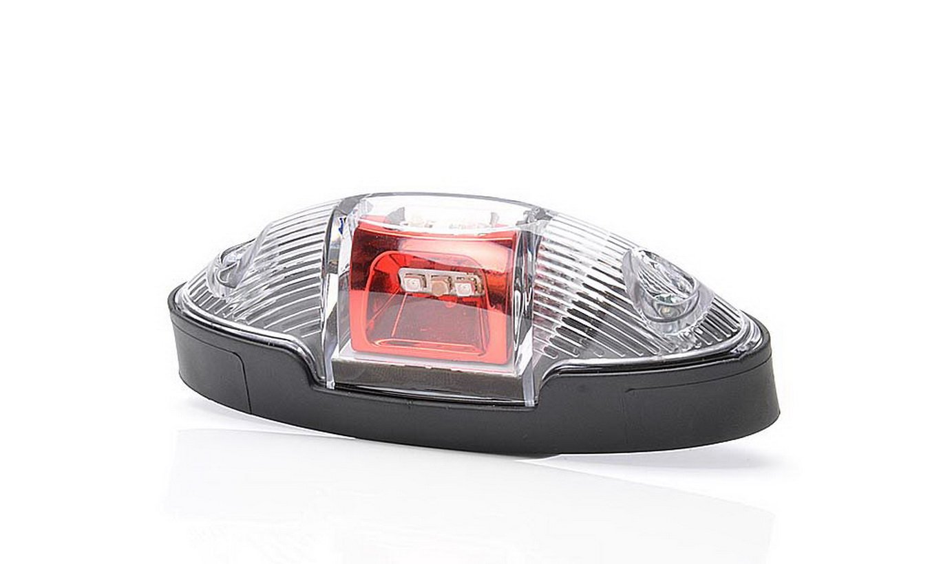 2 Stk. x 9 LED 12V 24V Rot Weiß Orange Seitenleuchten Seitenmarkierungsleuchte Markierung Wohnwagen Wohnmobil LKW Zubehör Schutzklasse IP66/68