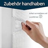 YRHome Moustiquaire pour fenêtre - Cadre sans perçage - Cadre en aluminium - Moustiquaire - 80 x 100 cm - Blanc - 4