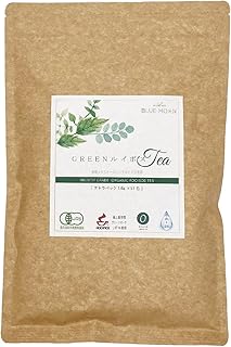 Amazon.co.jp: オーガニック グリーンルイボスティー 非発酵 最高級茶葉JP16使用 51包 紐なしテトラパック ノンカフェイン ティーバッグ 水出しOK : 食品・飲料・お酒