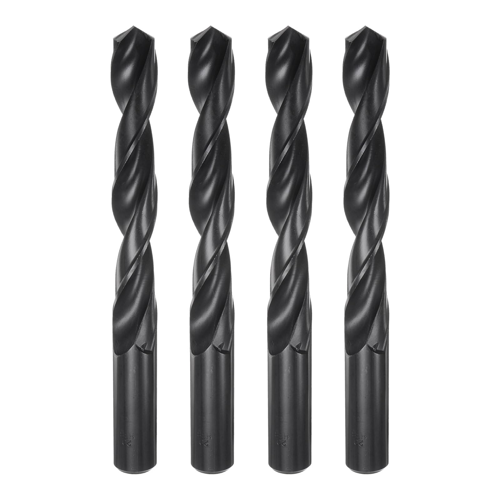 HARFINGTON 4 brocas Jobber de 20 mm (25/32 pulgadas) de acero de alta velocidad con revestimiento de nitruro (HSS) 4241 brocas helicoidales para acero inoxidable, cobre, aleación de aluminio, metal,