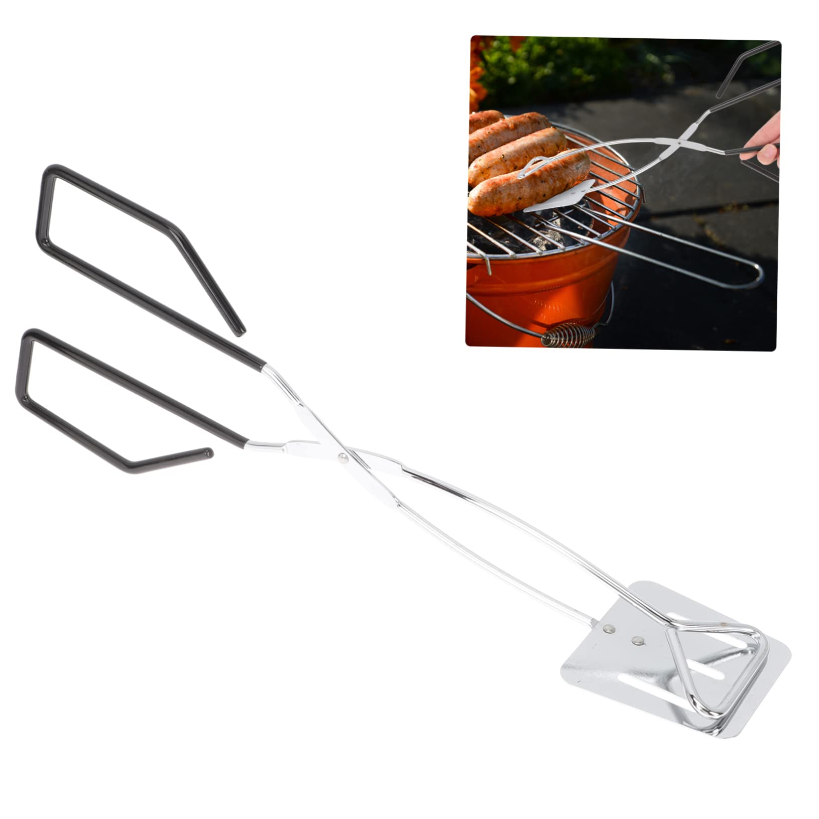 Cabilock 2 Pezzi Di Pinze Da Campeggio in Metallo Di Alta Qualità Robuste Pinze Da Cucina Per Uso in Cucina Pinze Per Bistecca