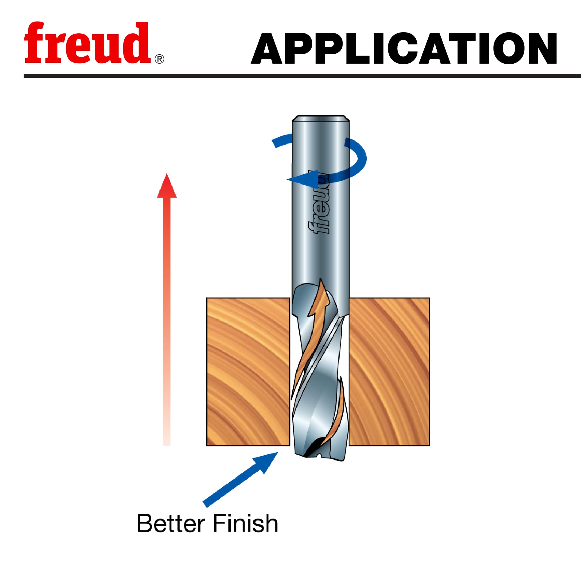 Freud 75-106: broca en espiral de 3/8 pulgadas (diámetro)