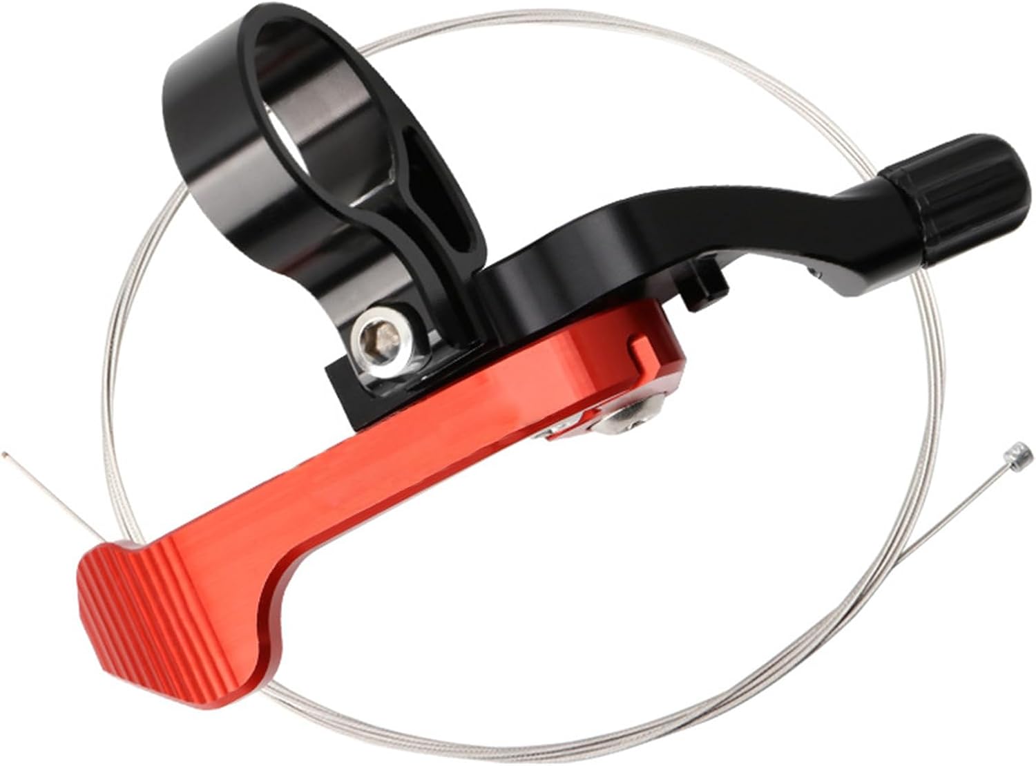 Universal Dropper Post Remote Lever, MTB Dropper Seatpost Lever with Precision Bearings, Adjustable Tension Accessories for Mountain Bike & Road Bike (22.2mm Handlebar)