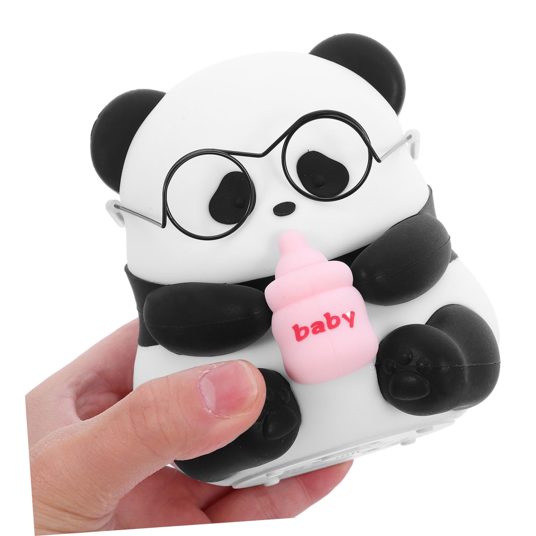 Artibetter Lámpara de Noche para Bebés Panda de Silicona Luz LED Recargable con Ajustables Luz Portátil y Segura para Habitaciones Infantiles y Guarderías