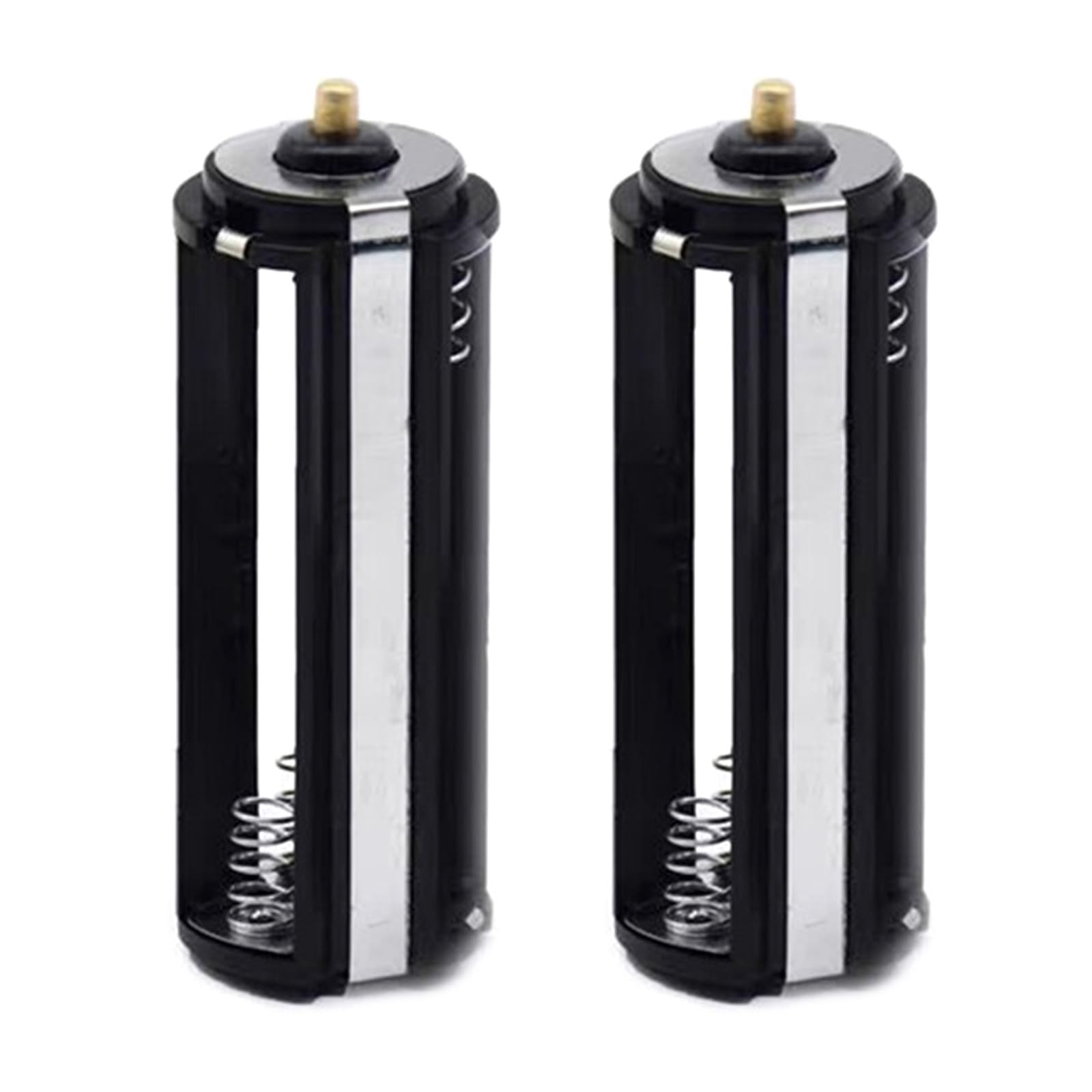 Pjeghbvop Battery Holder Storage for Case- for 1.5V Batteries Flashlight Torch Battery Adapter Box 2pcs Battery Converter Adapter Black Battery Holder for 1.5V Batteries FlashlightTorch