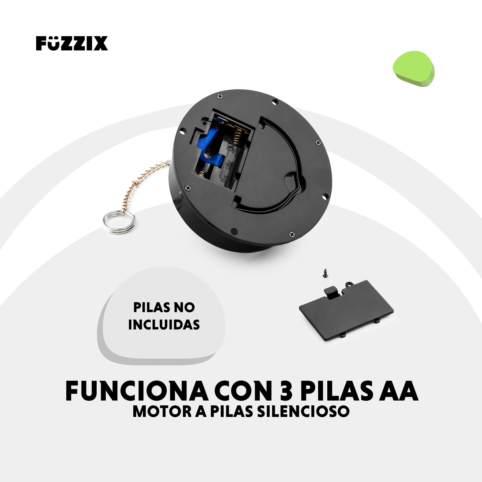 Fuzzix MB20ML Bola de discoteca. Bola de espejos a pilas de 20cm con motor LED giratorio. Bola disco para colgar con LEDs. Ideal para discoteca, bodas, fiestas, cumpleaños, salón de baile.