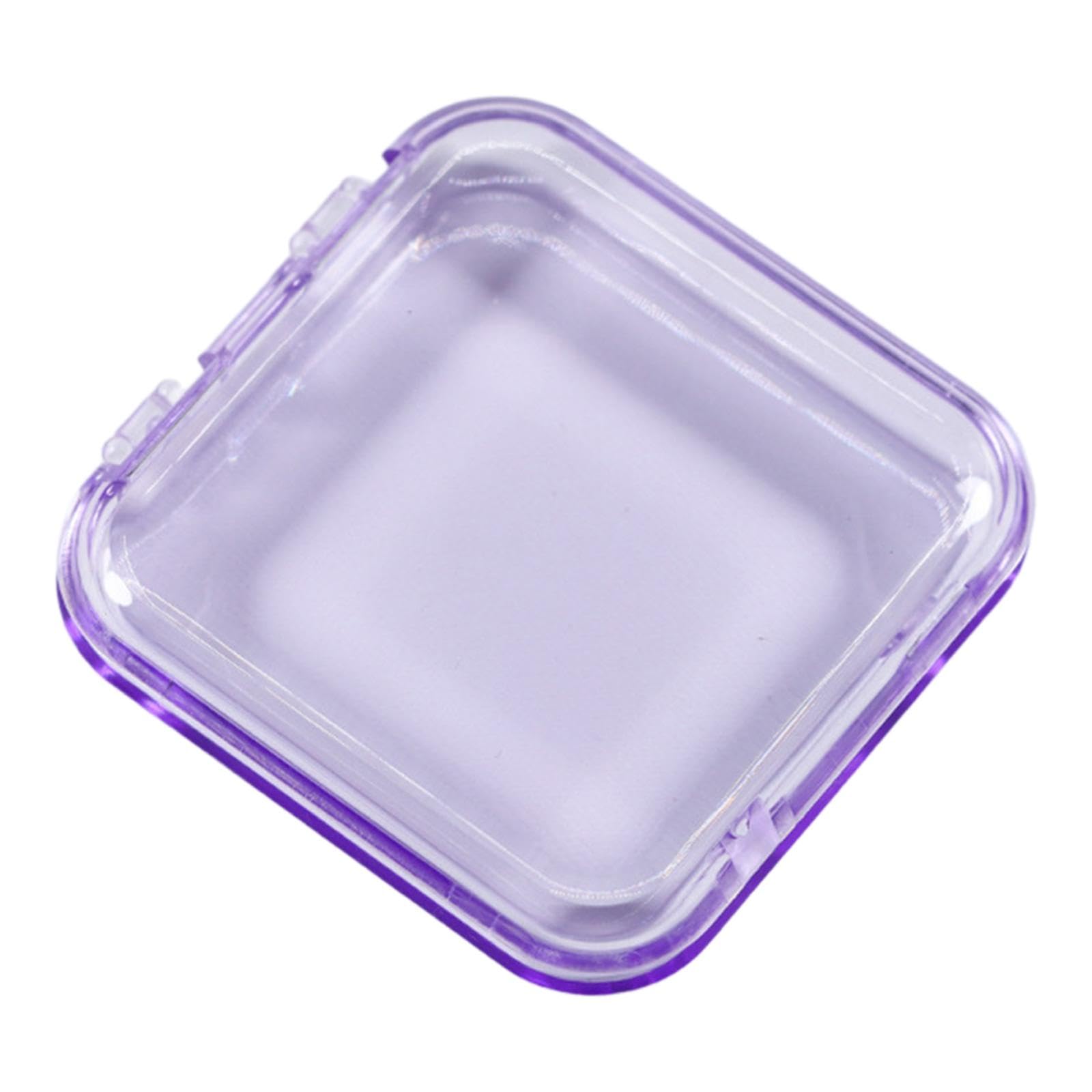 WOVEBIUS 10x Press on Nail Storage Boxes Nail Packaging Box for Nail Salon Home violet