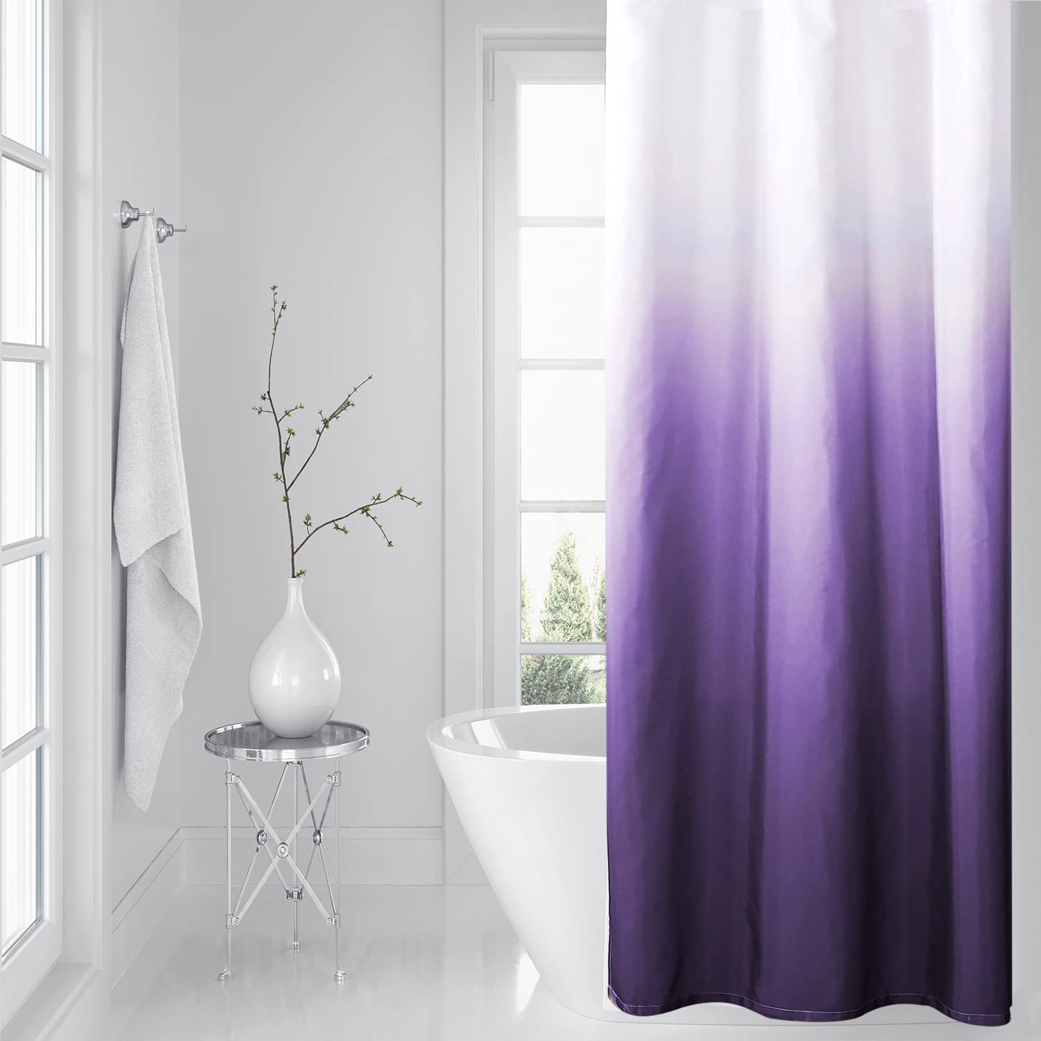 Duschvorhang 'His & Her Garden Outhouse' – Landhausstil Mit Ösen, 183x178 Cm, Polyester