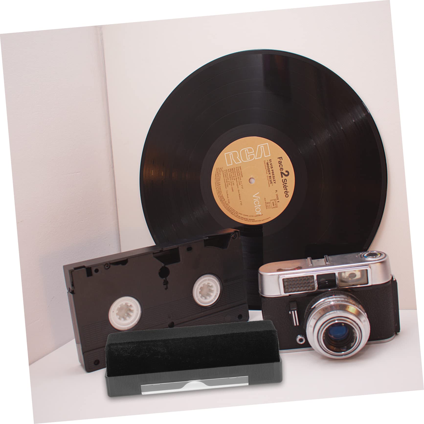 HOMSFOU Kit De Nettoyage pour Vinyles 4 Ensembles Produit d'entretien Et De Nettoyage pour Phono Brosse Robuste pour
