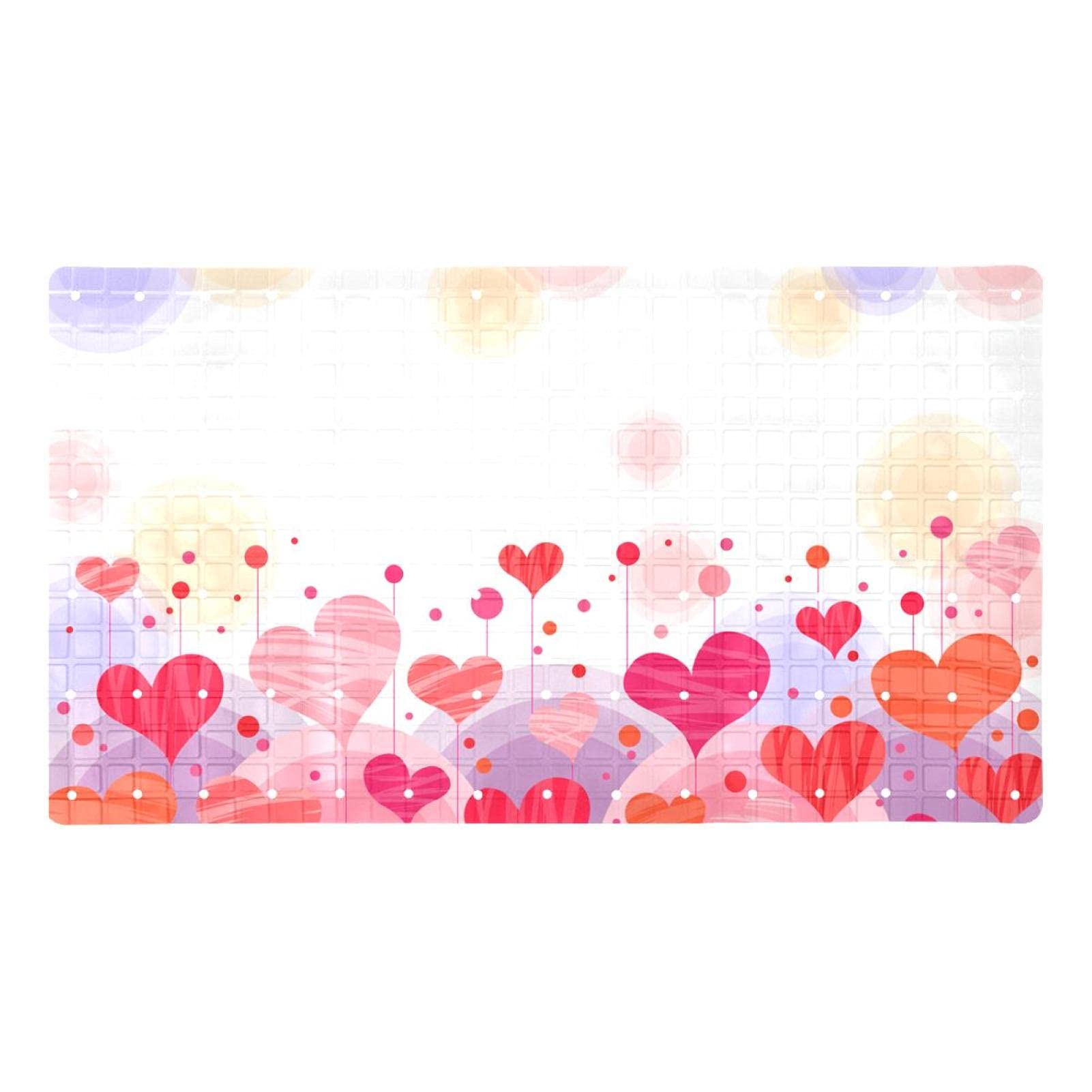 Alfombrilla de baño antideslizante de 71 x 40 cm para duchas seguras en familia