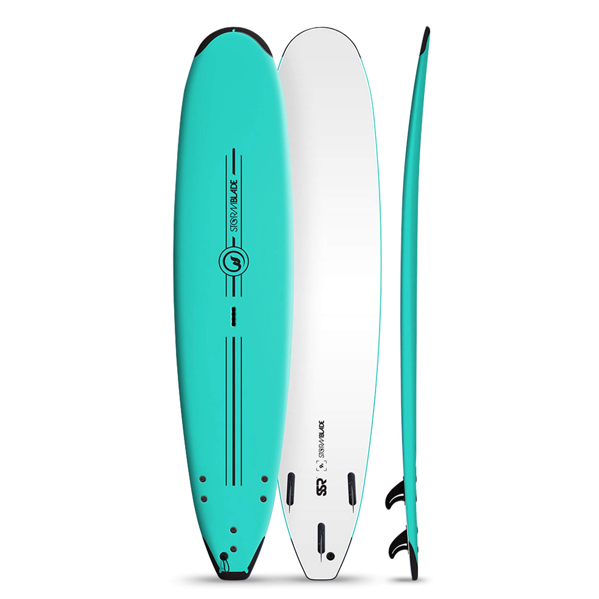 Stormblade 9ft Ssr Surfboard Foam Wax Free Soft Top Learn 