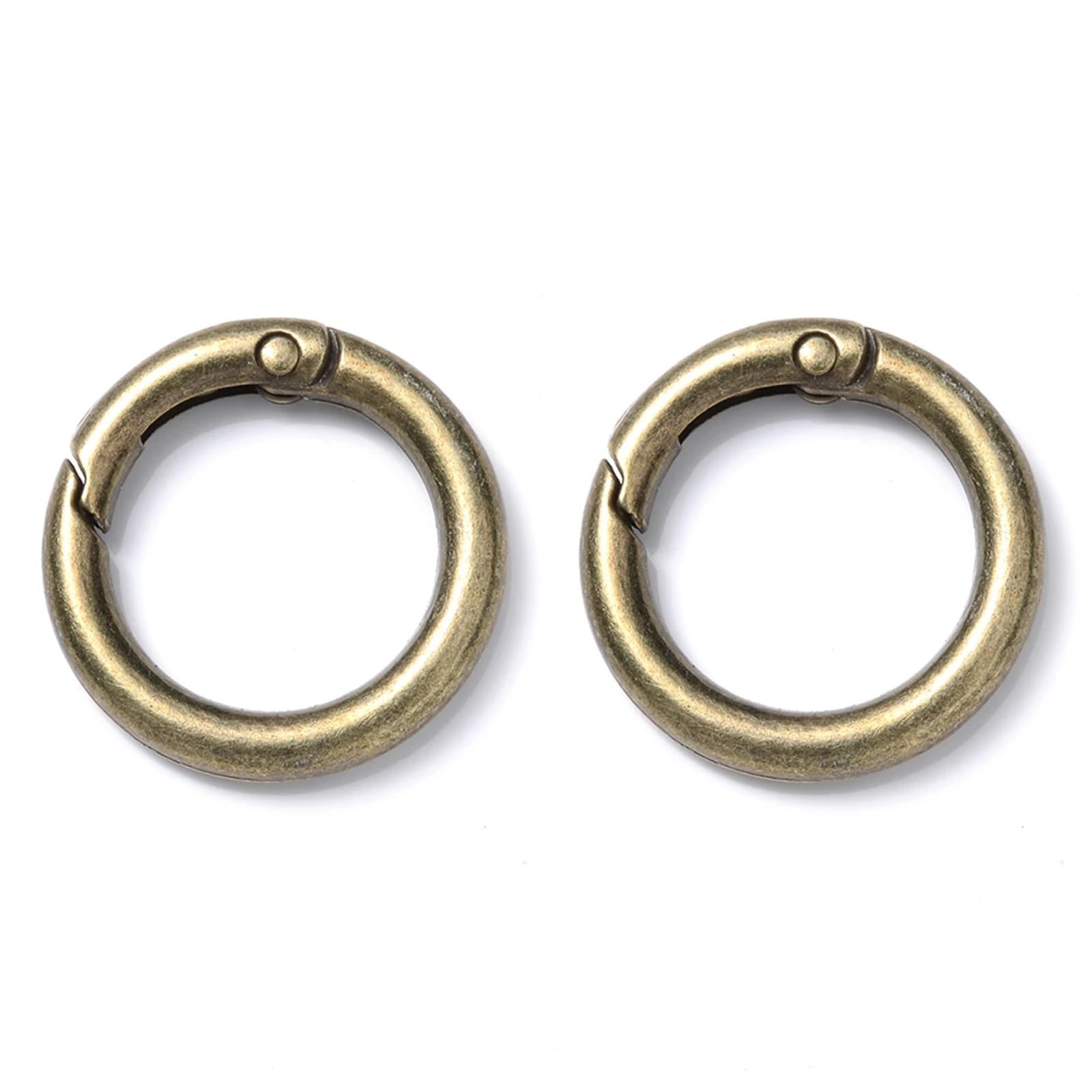 30pcs/lot Spring Clasp Bronze Gold Plated Metal Hooks for Jewelry Making DIY Keychain Rings Buckles Supplies for Keyrings,Wallets(Bronze,34mm)