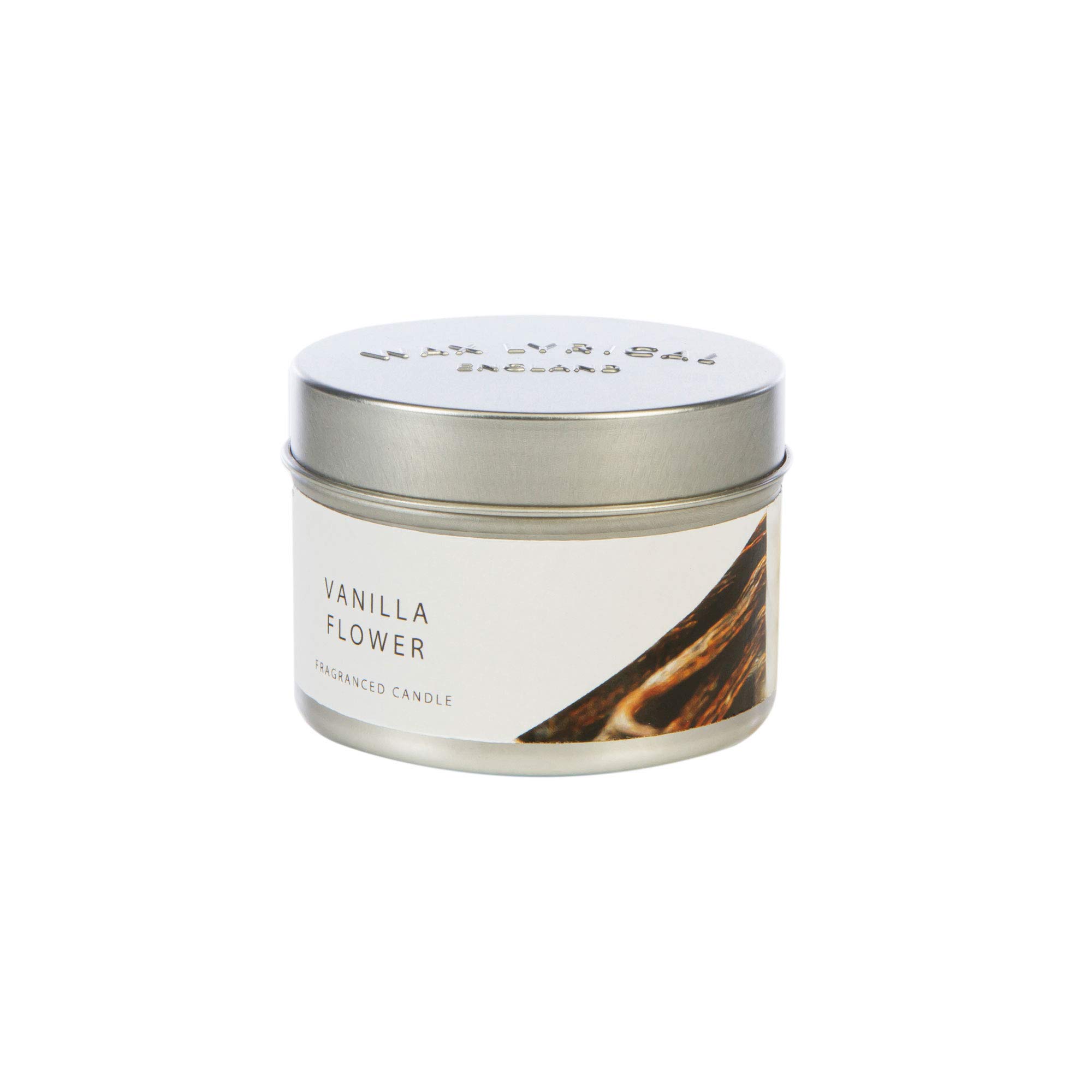 Wax Lyrical Vanilla Candle Tin, Up to 20 Hours Burn Time, Ivory