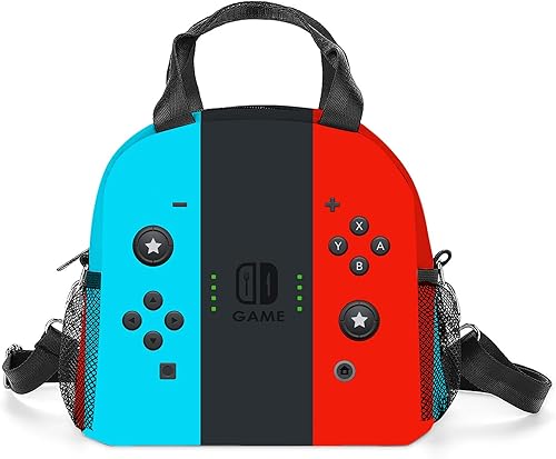 Bolsa de almuerzo reutilizable con aislamiento térmico de gran capacidad para niños y niñas, bolsa enfriadora impermeable con correa ajustable para