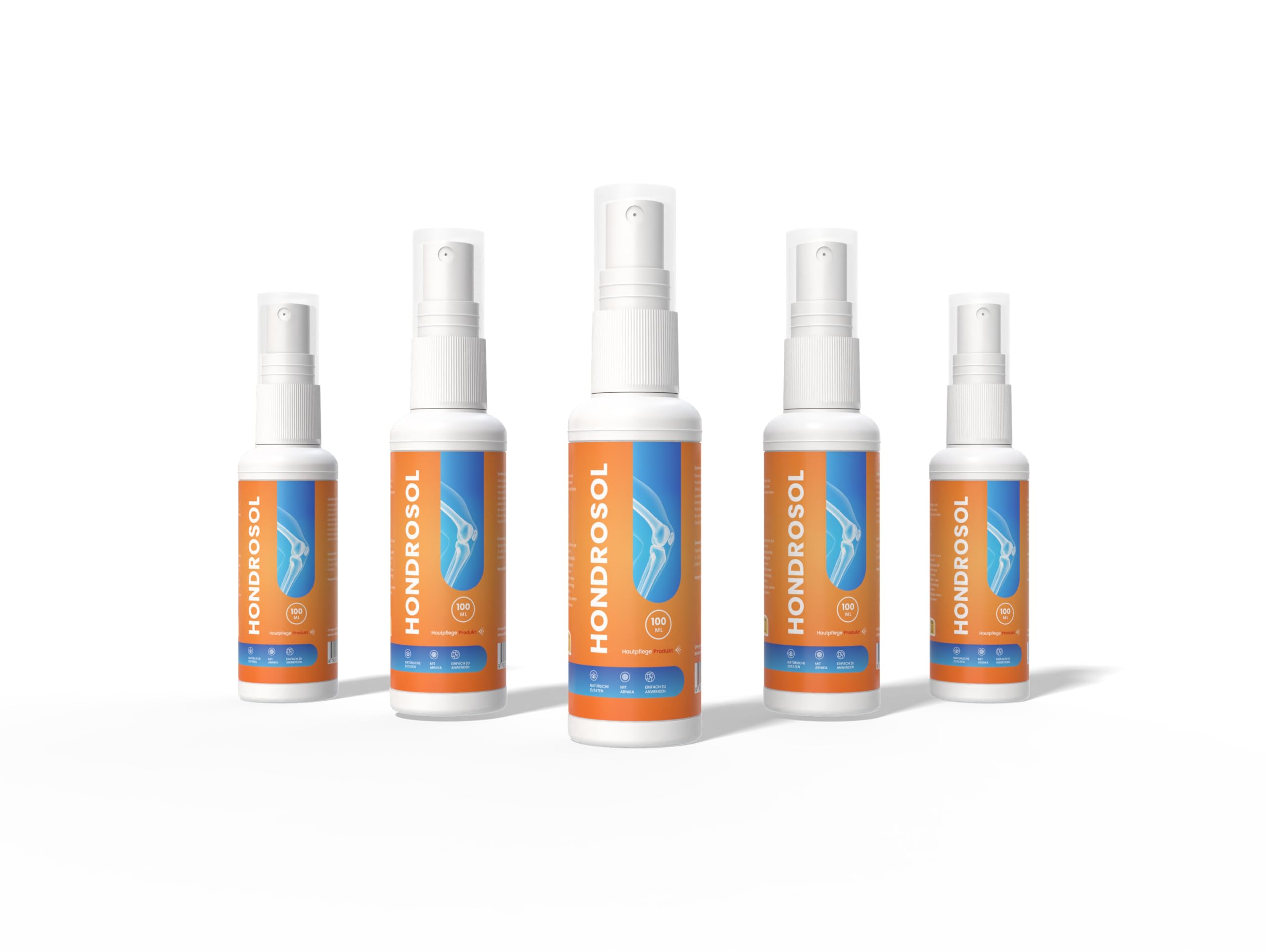 Hondro Sol, Spray naturale per la pelle, Aesculus Hippocastanum (Horse Chestnut) Seed Extract & Mentolo – 100 ml (3+2 Gratis)