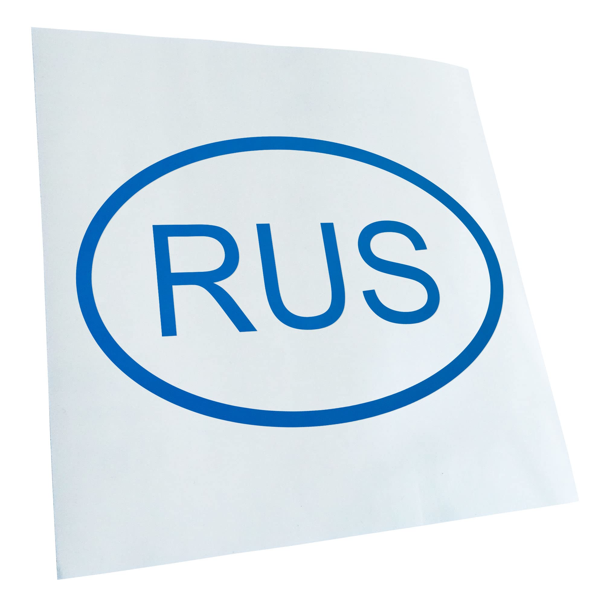 Kiwistar - Car Sticker - Blue - 50 x 33 cm Russia RUS - Rear Window Car Sticker Weatherproof for Car Truck Moped Truck - Sticker Exterior Self-Adhesive Tuning Accessories for Window Vehicle Window
