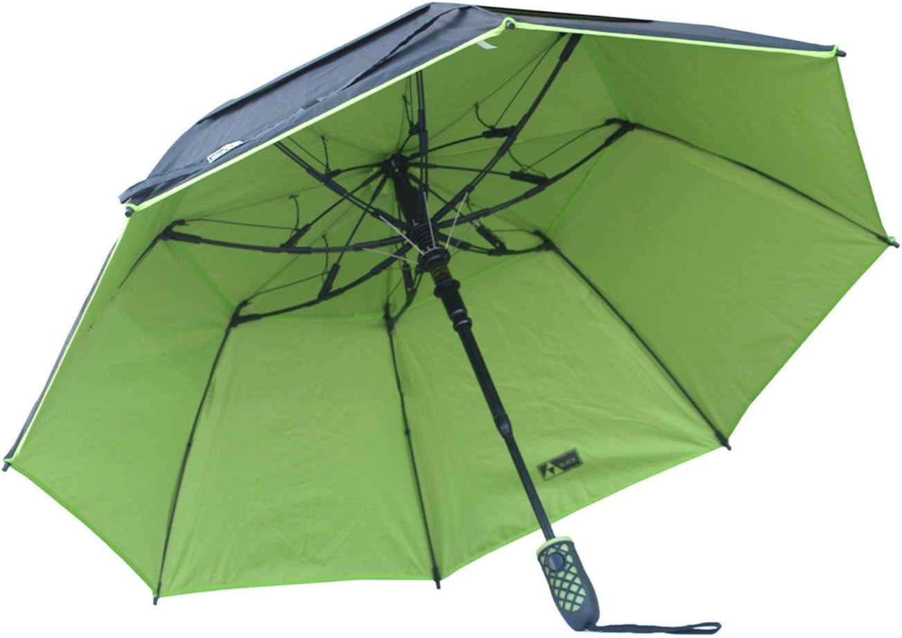 Solo 46" Wind Resistant Umbrella, Black/Lime