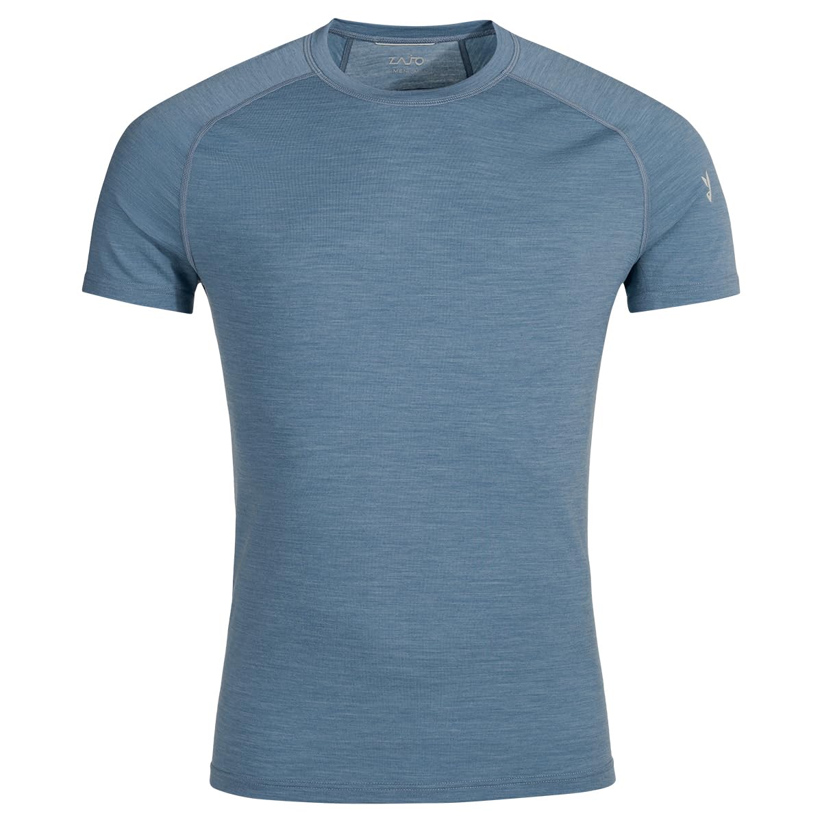 Zajo Senti Merino Tshirt Herren - Funktionsshirt aus Merino Wolle - Atmungsaktiv & Geruchsneutral - Temperaturregulierend - Wandern, Outdoor - Blau, L