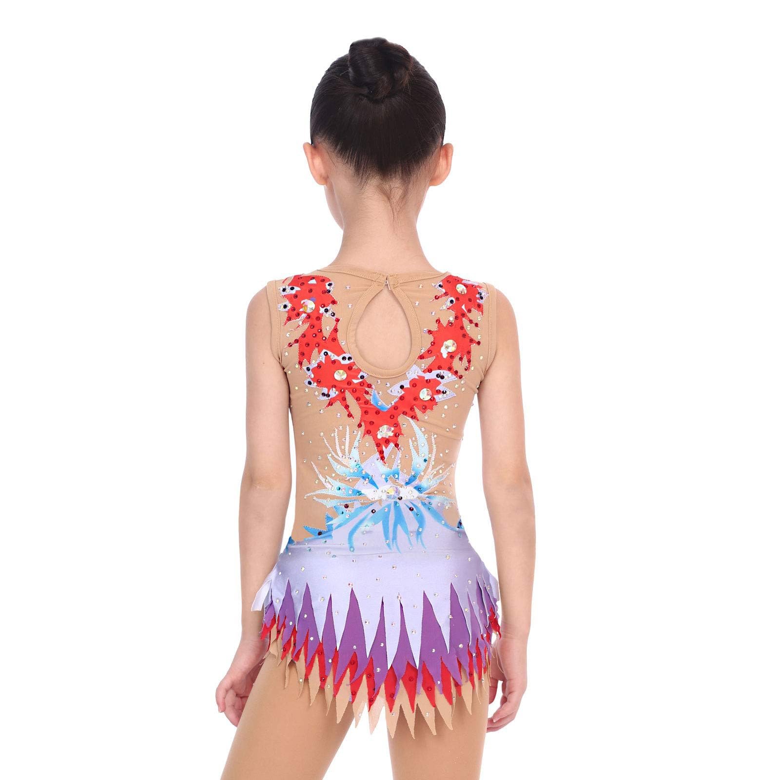 Body Da Ginnastica Ritmica Da Donna For Ragazza, Ad Alta Elasticità, Senza Maniche, Comodo E Traspirante, Abbigliamento Sportivo