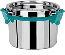 PDDFALCON EcoNxt Max Stainless Steel Lunch Box Set, Leak-Proof Containers & Airtight Lids, Easy to Clean, Perfect for Office, School, Travel - Sea Green (600ml)