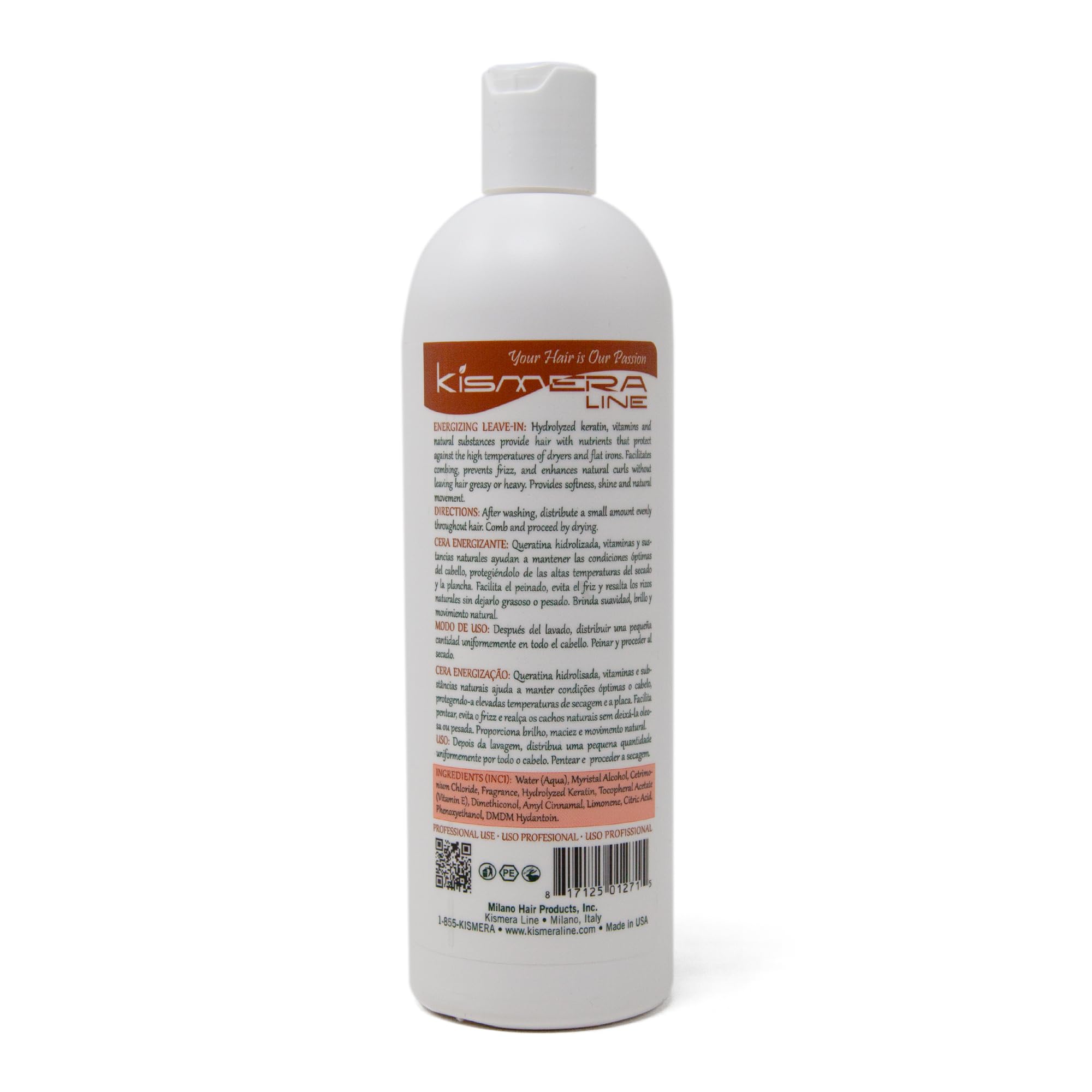 Kismera Energizing Leave-In Hair Treatment, 16.9 oz
