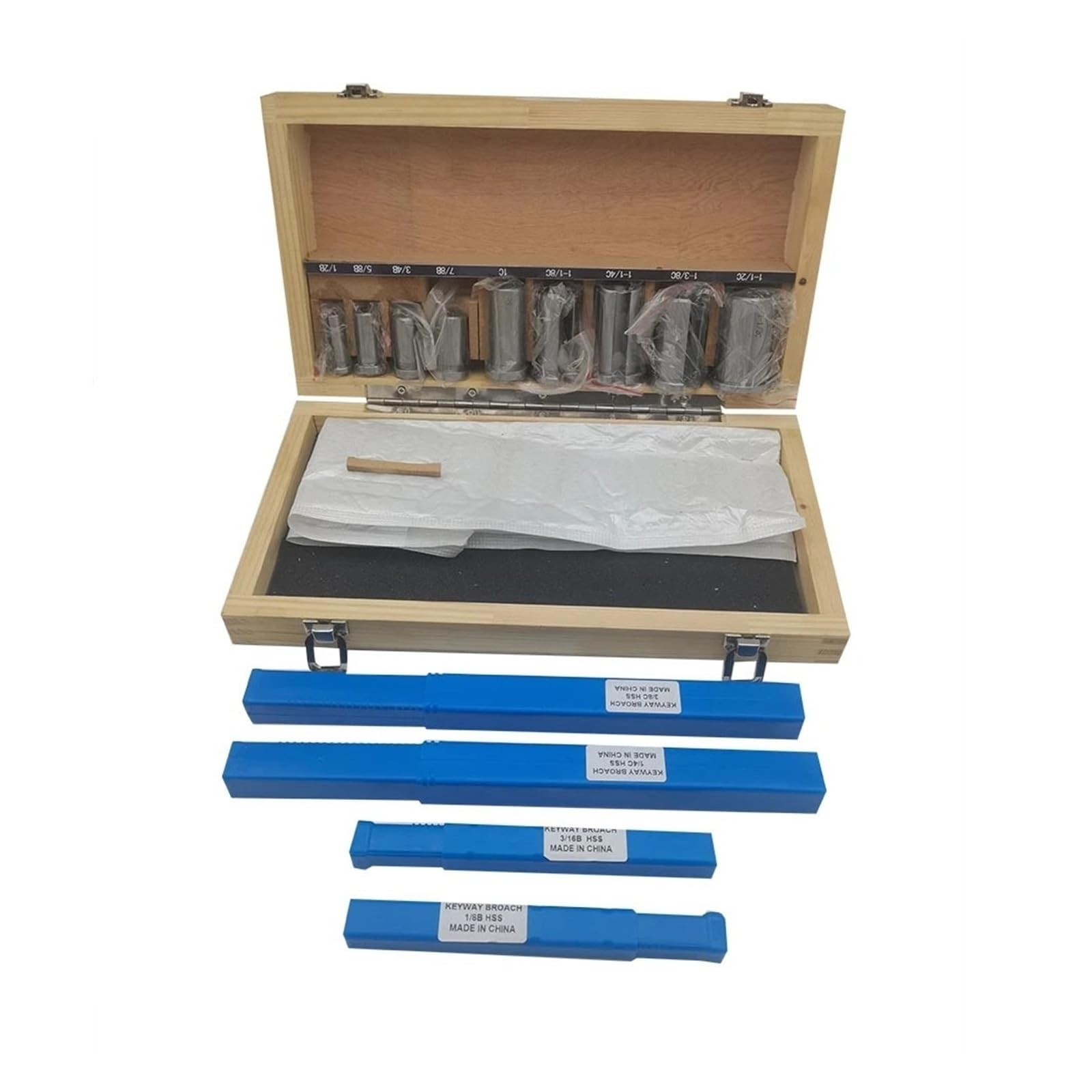 Brocce da 4/5/6/8 mm, Set di 18 brocce metriche HSS per chiavette, Utensili per la Lavorazione dei Metalli, Applicazioni Versatili.