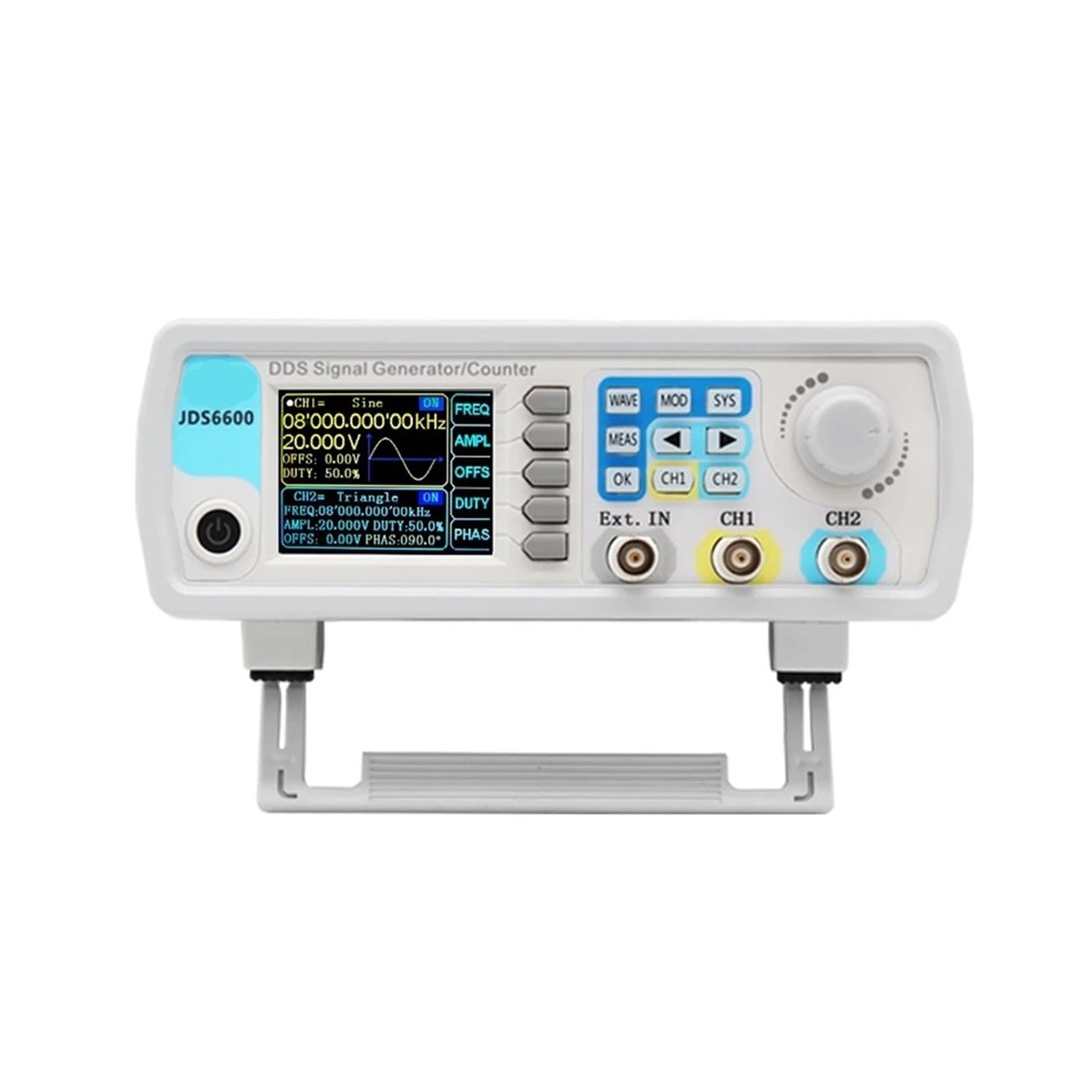 Generador de señales con función DDS JDS6600 de 15/30/40/50/60 MH/z, medidor de frecuencia Dual/2 Canales, generador de pulsos de Forma de Onda arbitraria(50MHz)