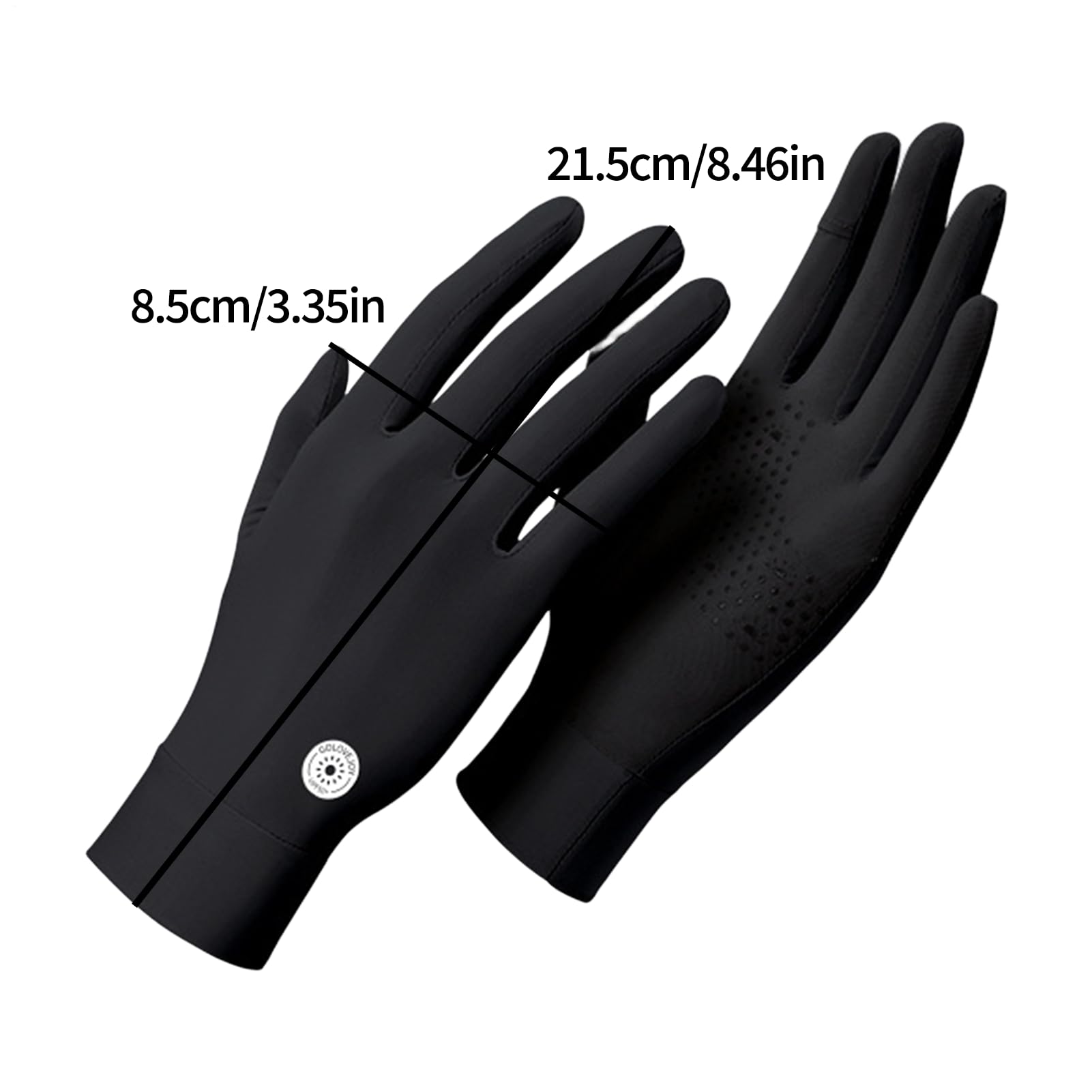 Guantes de protección solar, guantes transpirables con sensación de hielo, guantes de sol de pesca, guantes de kayak, equipo de remo, canoa, equipo profesional de protección UV UPF 50 Plus para
