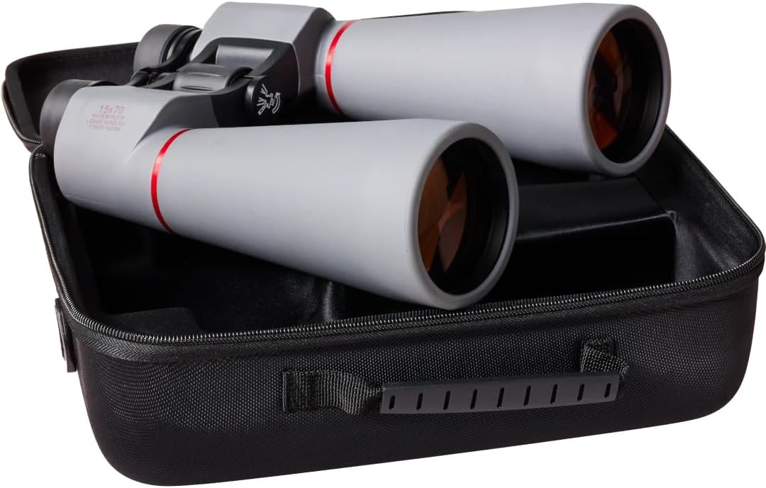 15x70 Explore Binoculars - Powerful Binoculars for Astronomy & Outdoor Use | High 15X Magnification & 4.3° FOV | Fully Multi-Coated & Waterproof | Includes Hard Case & Neck Strap