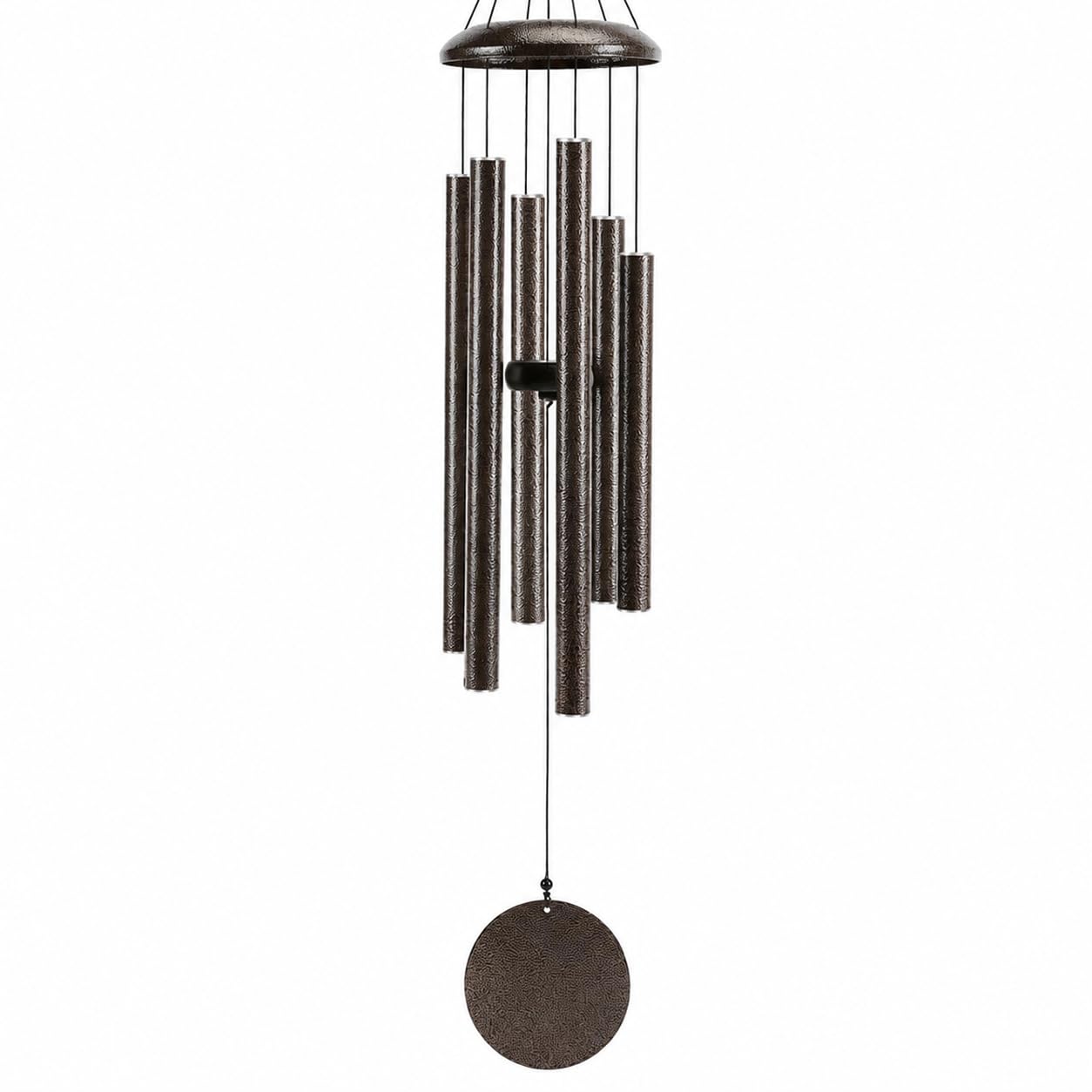 Wind-Chimes-Outdoor-Large-Decor, Deep Tone Soothing Melodic Tones Windchimes, Wind Chimes for Outside, Memorial Wind Chime Best Gift for Mom Women Grandma Neighbors（40" Brown）
