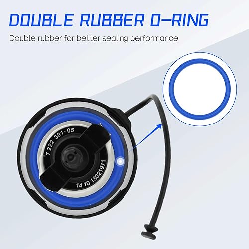 Miniatura 4 de Apeixoto Tapa de gasolina compatible con E39 E46 E60 E90 E92-128i 320i 325i 328i 328xi 330i 330xi 335i 525i 528i 530i 535i 750i X1 X3 X5 Z4 M3 Mini