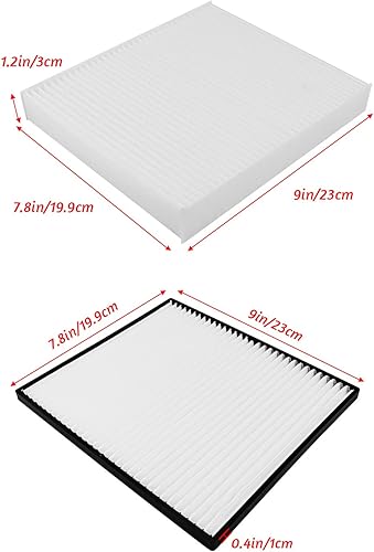 Miniatura 3 de Filtro de cabina apto para Kenworth Peterbilt International Lonestar Cummins Paccar Reemplazo x1987001 AF55839 CAF1815P PA30093 CY08221P C25870