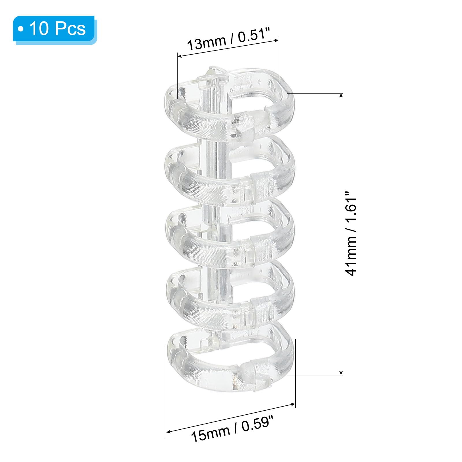 PATIKIL 5-Ring Binding Rings - Image 2