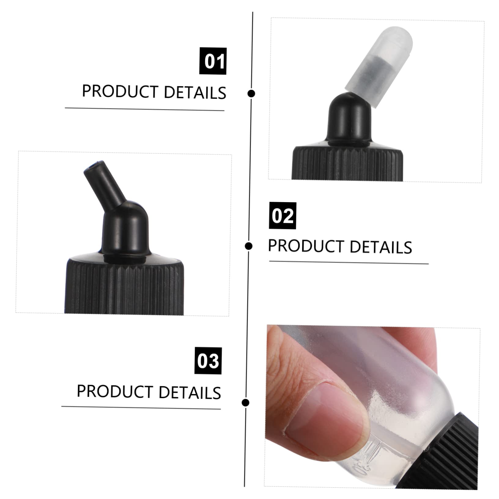 Baluue 10pièces Flacon de Peinture Doseur Pipette Compte-gouttes pour Peinture Aérographe et Autres Liquides