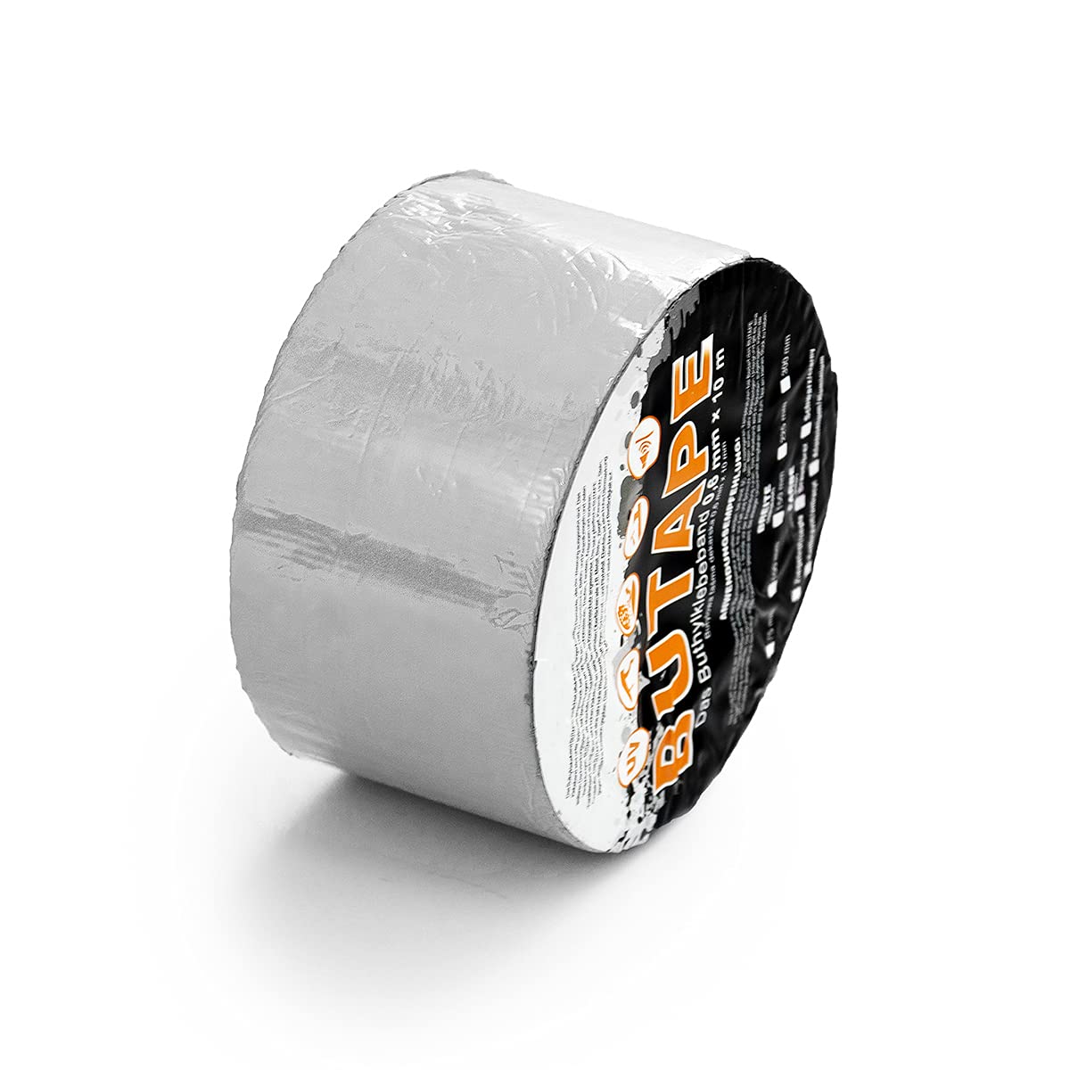 DQ-PP Cinta de techador de 150 mm | 10 rollos (100 metros) | Color Aluminio | Cinta impermeabilizante | Cinta reparadora | Cinta autoadhesiva | Cinta de techado | Cinta para reparación de tejados